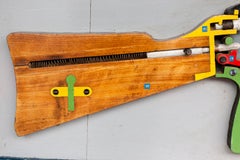 Model Panel Mac 24/29 Machine Gun in Painted Wood, 1950s