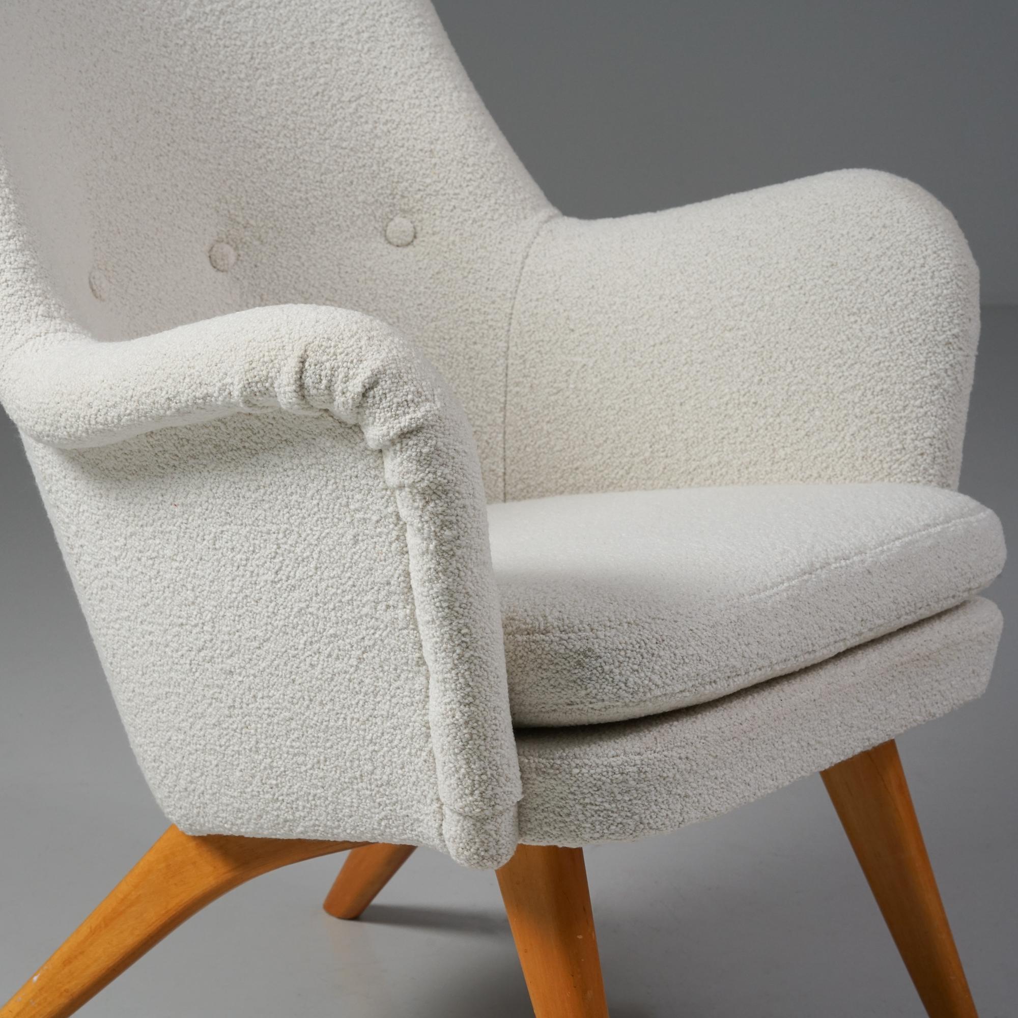 Finnish Model Pedro Armchair, Carl Gustaf Hiort af Ornäs, Hiort Tuote Puunveisto, 1950s For Sale