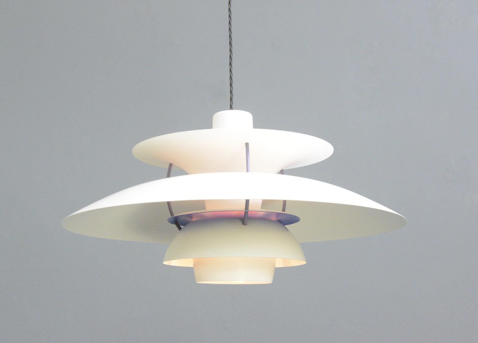 Model PH5 Pendant Light By Louis Poulson Circa 1960s In Good Condition In Gloucester, GB