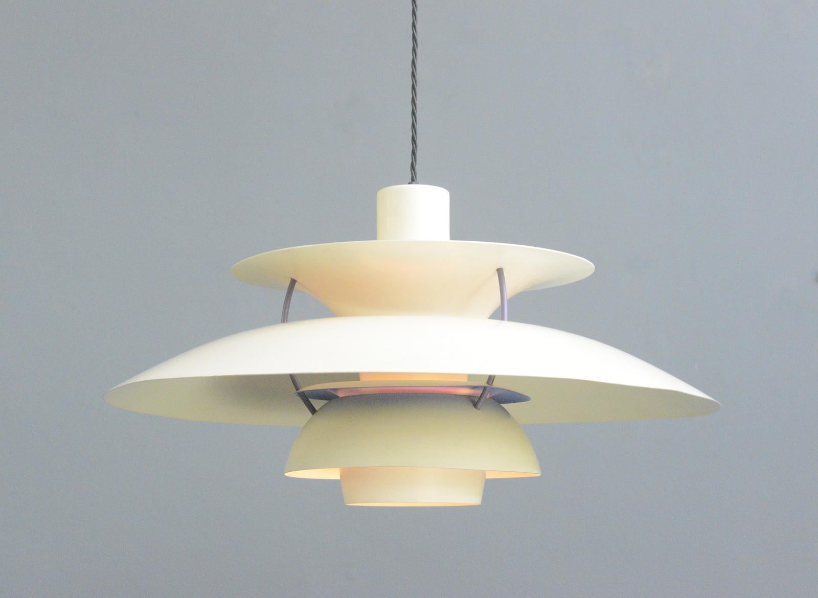 Mid-20th Century Model PH5 Pendant Light By Louis Poulson Circa 1960s