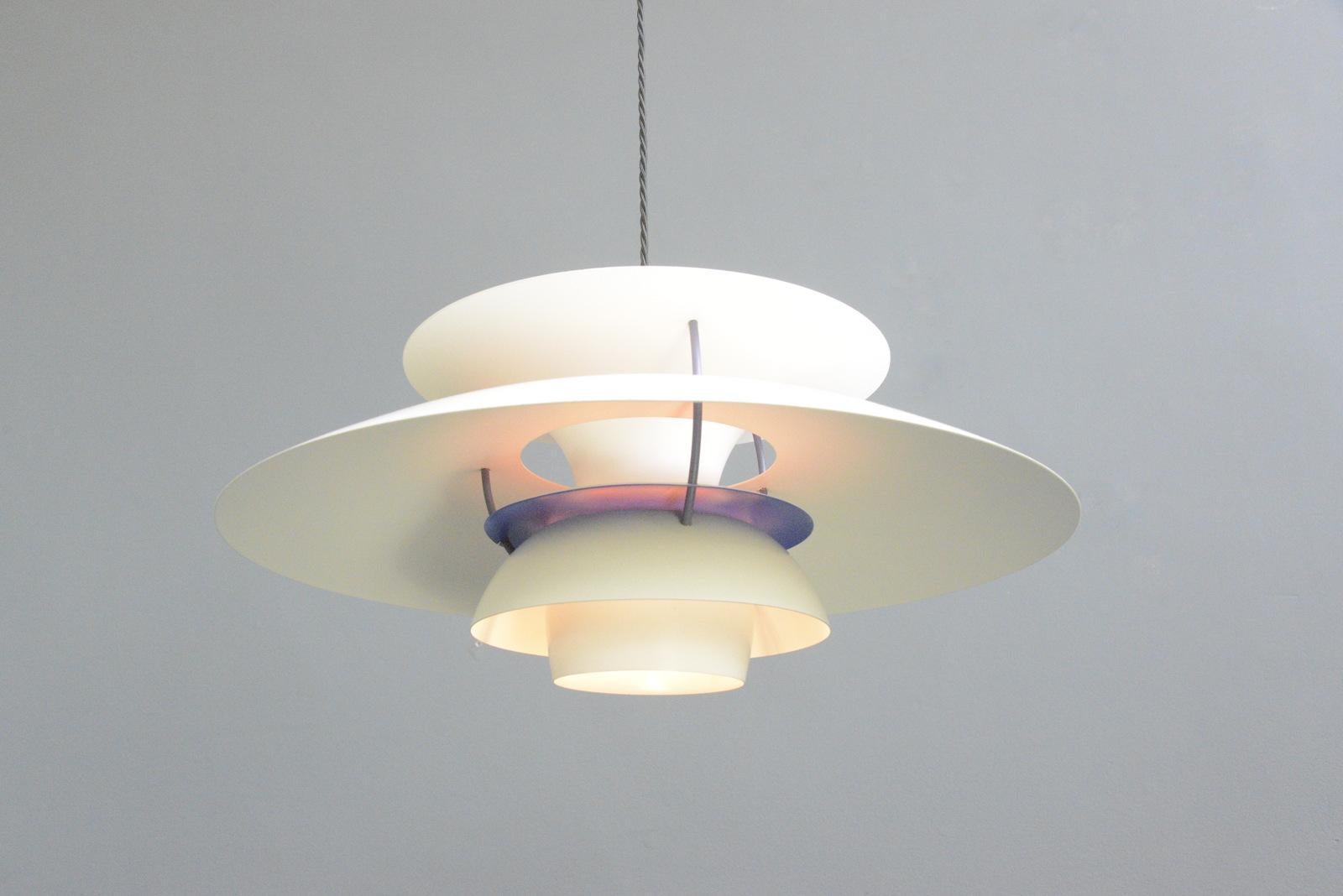 Mid-20th Century Model PH5 Pendant Light By Louis Poulson Circa 1960s