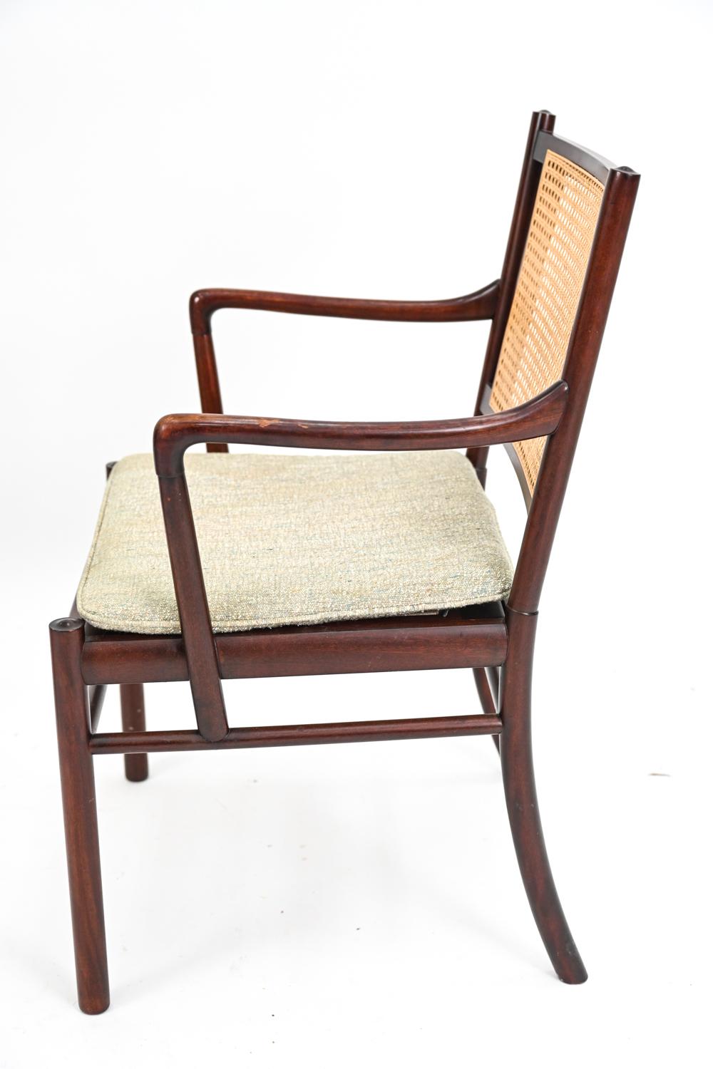 Cane Model PJ-301 Colonial Armchair by Ole Wanscher for Poul Jeppesen, 1960s
