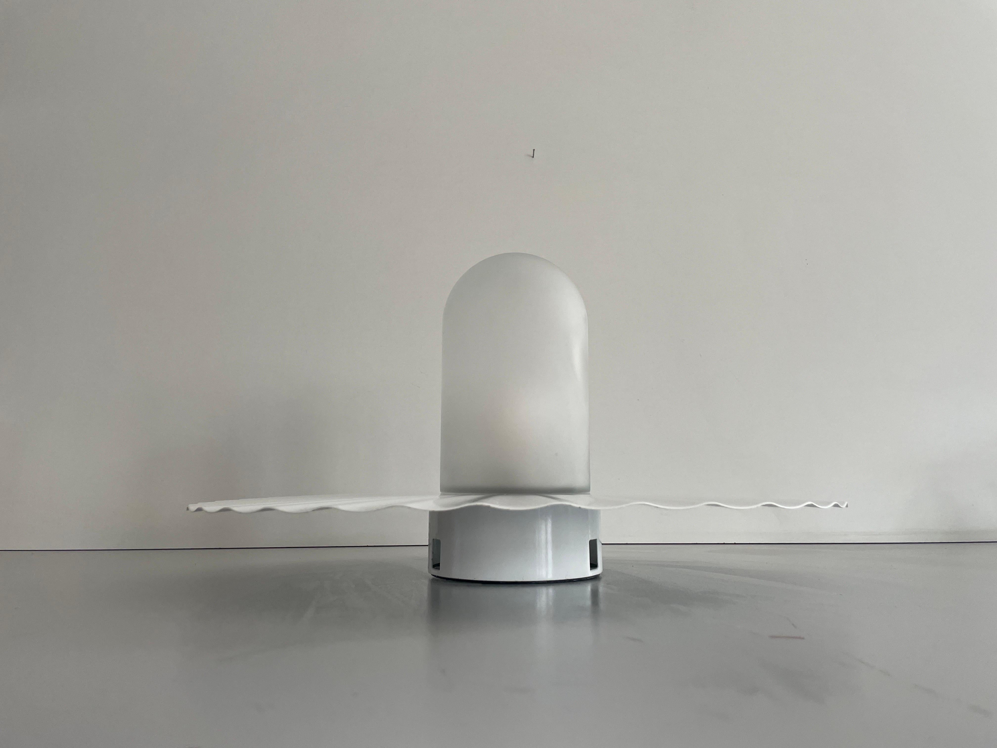 Mid-Century Modern Model Plisse' Flush Mount Light by Achille Castiglioni for Flos, 1970s, Italy For Sale