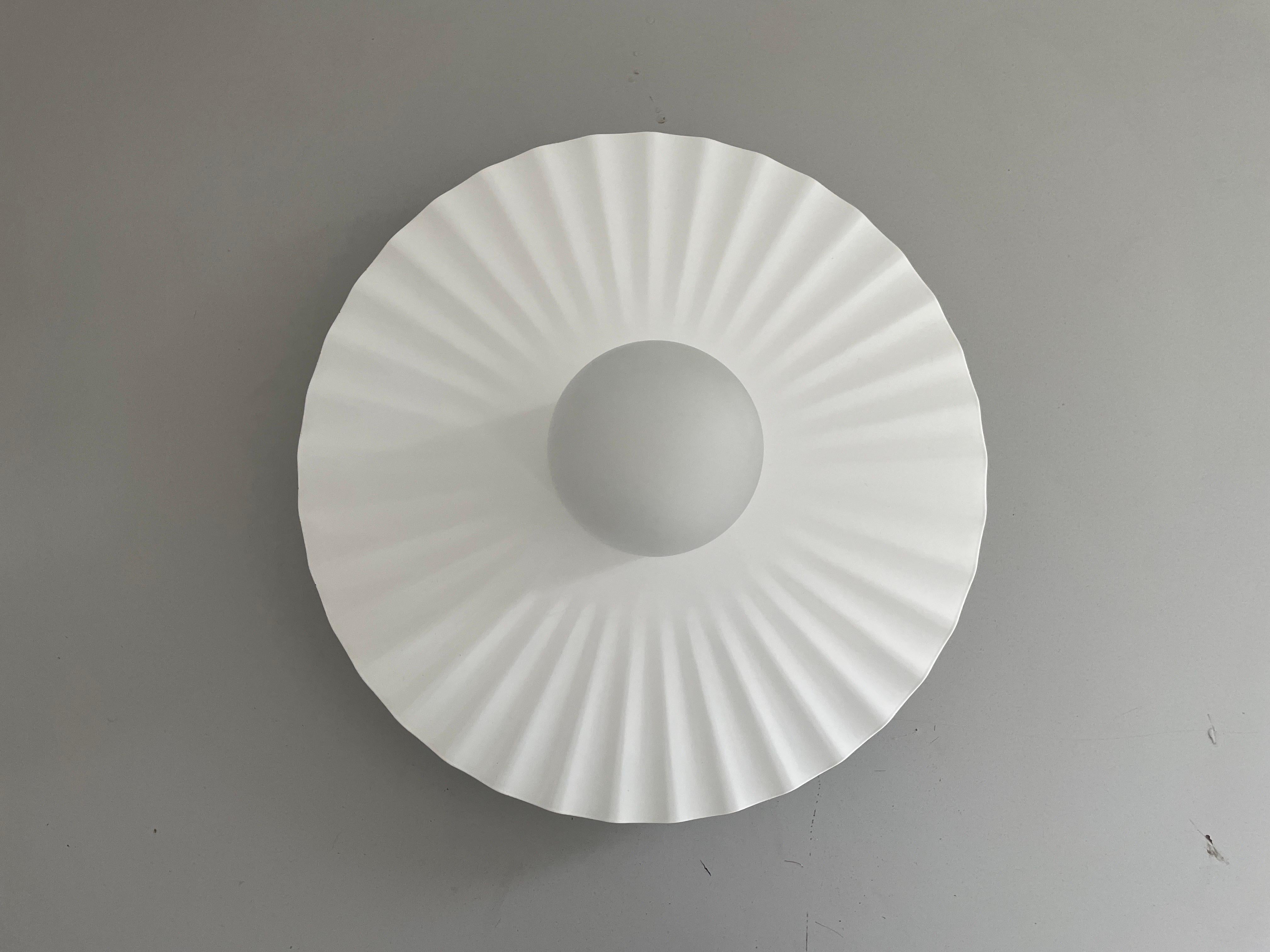 Late 20th Century Model Plisse' Flush Mount Light by Achille Castiglioni for Flos, 1970s, Italy For Sale