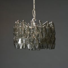Lampadario Model Poliedri, Carlo Scarpa, Venini, anni '60