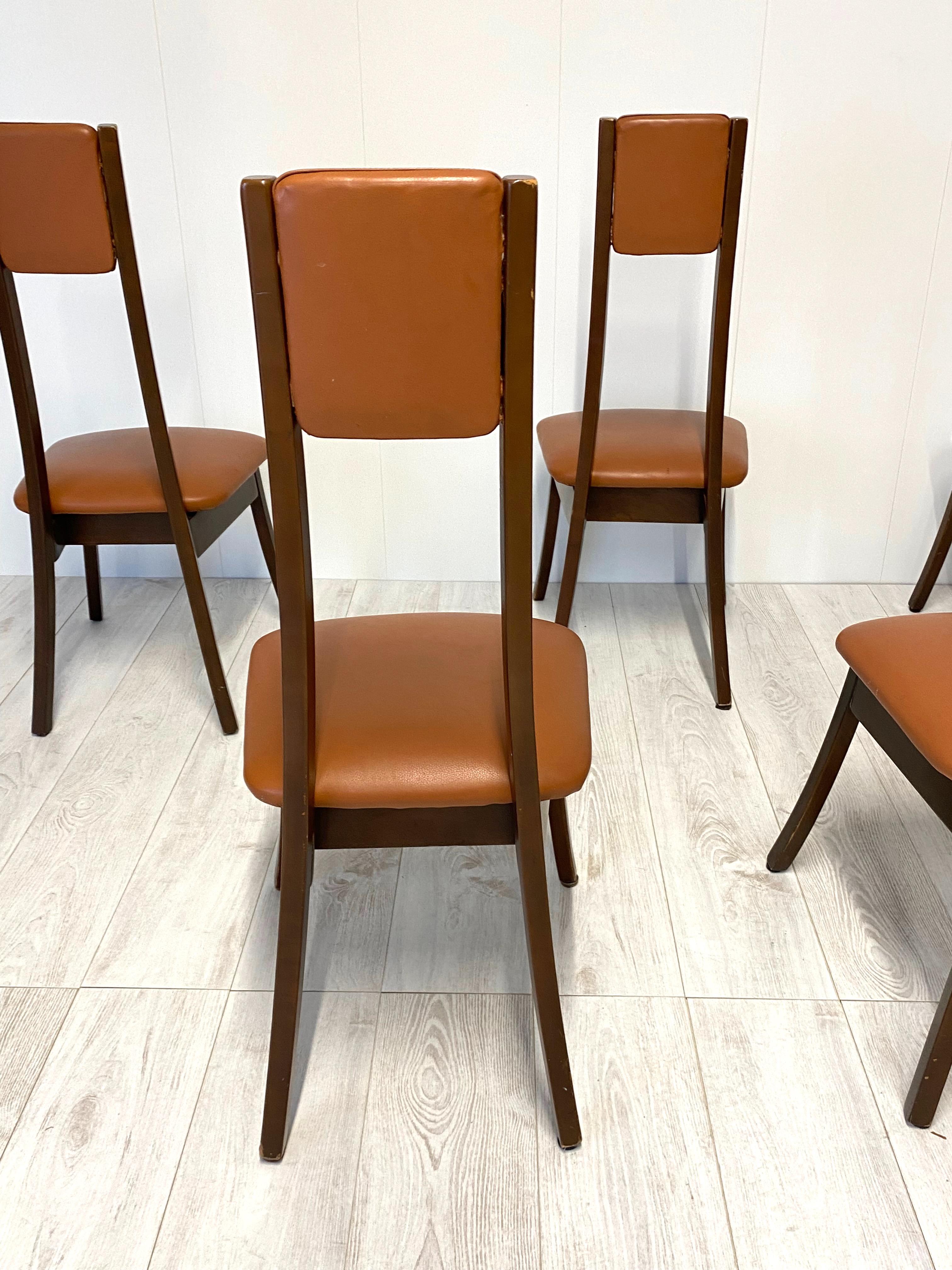 Model Programma S11 Dining Chairs by Angelo Mangiarotti, Set of 6 For Sale 5