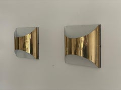 Model 'Quadrotto' Pair of Sconces by Enrico Tronconi for Tronconi, 1970s, Italy