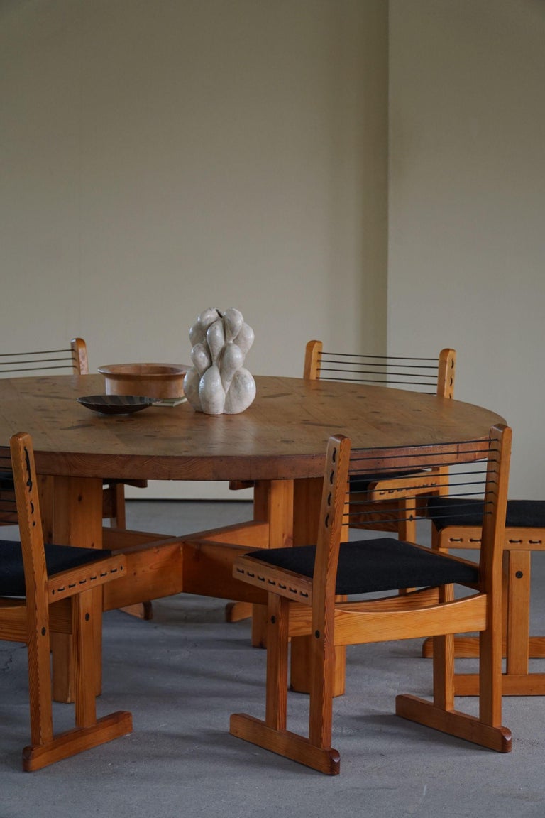 Model RW 152 Pine Dining Table by Roland Wilhelmsson Own Production ...