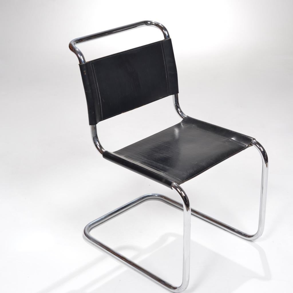 Italian Model S33 Cantilever Chairs by Mart Stam for Fasem For Sale