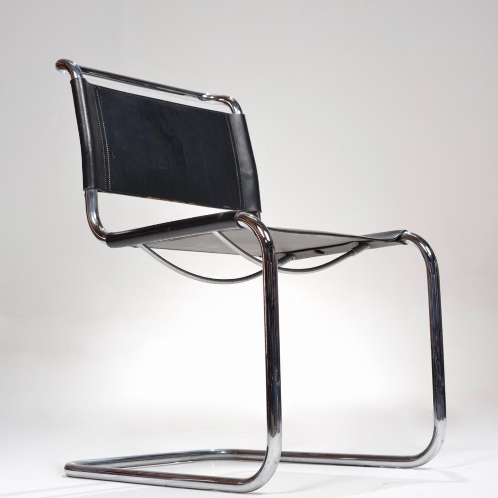 Model S33 Cantilever Chairs by Mart Stam for Fasem In Good Condition For Sale In Los Angeles, CA