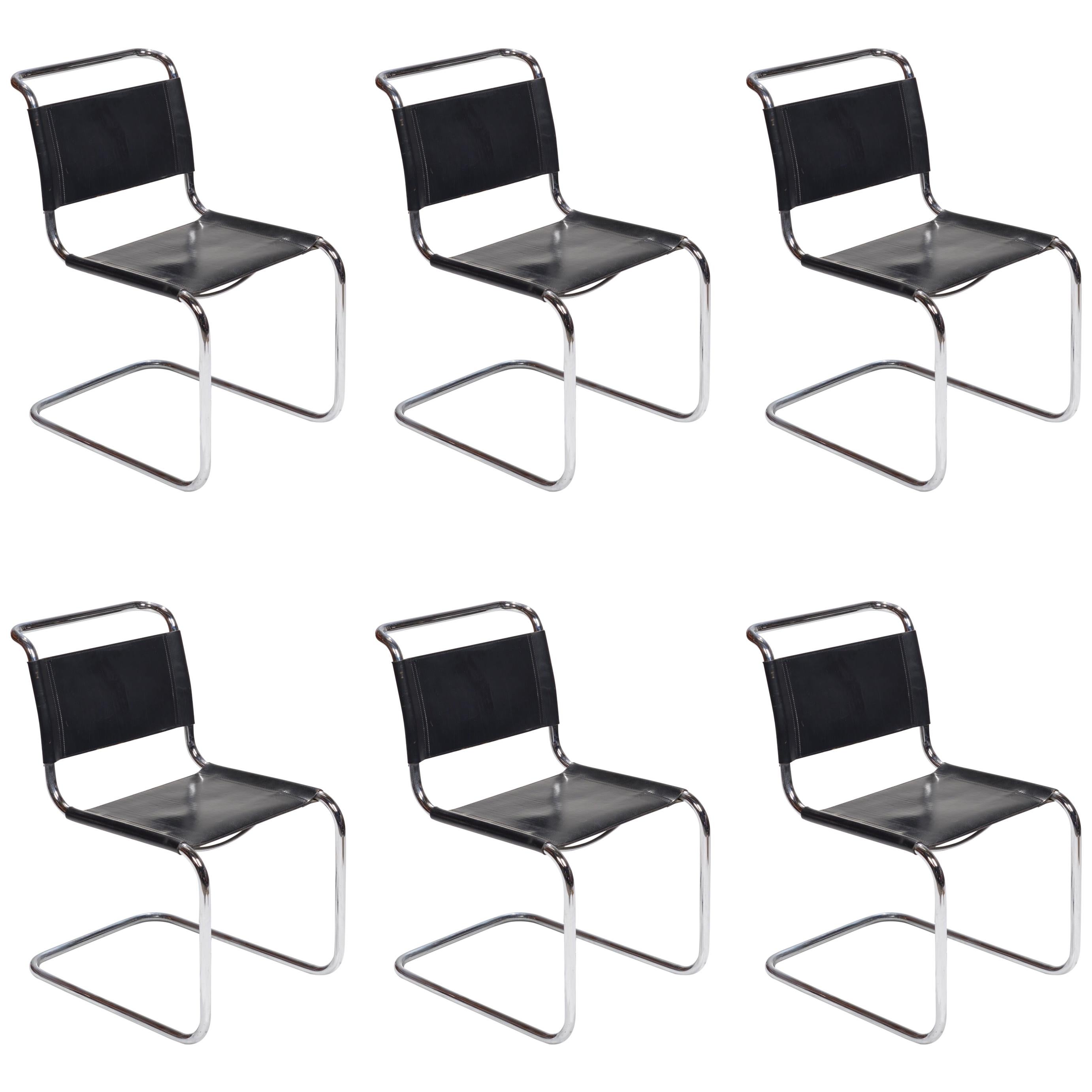 Chaises cantilever modèle S33 de Mart Stam pour Fasem en vente