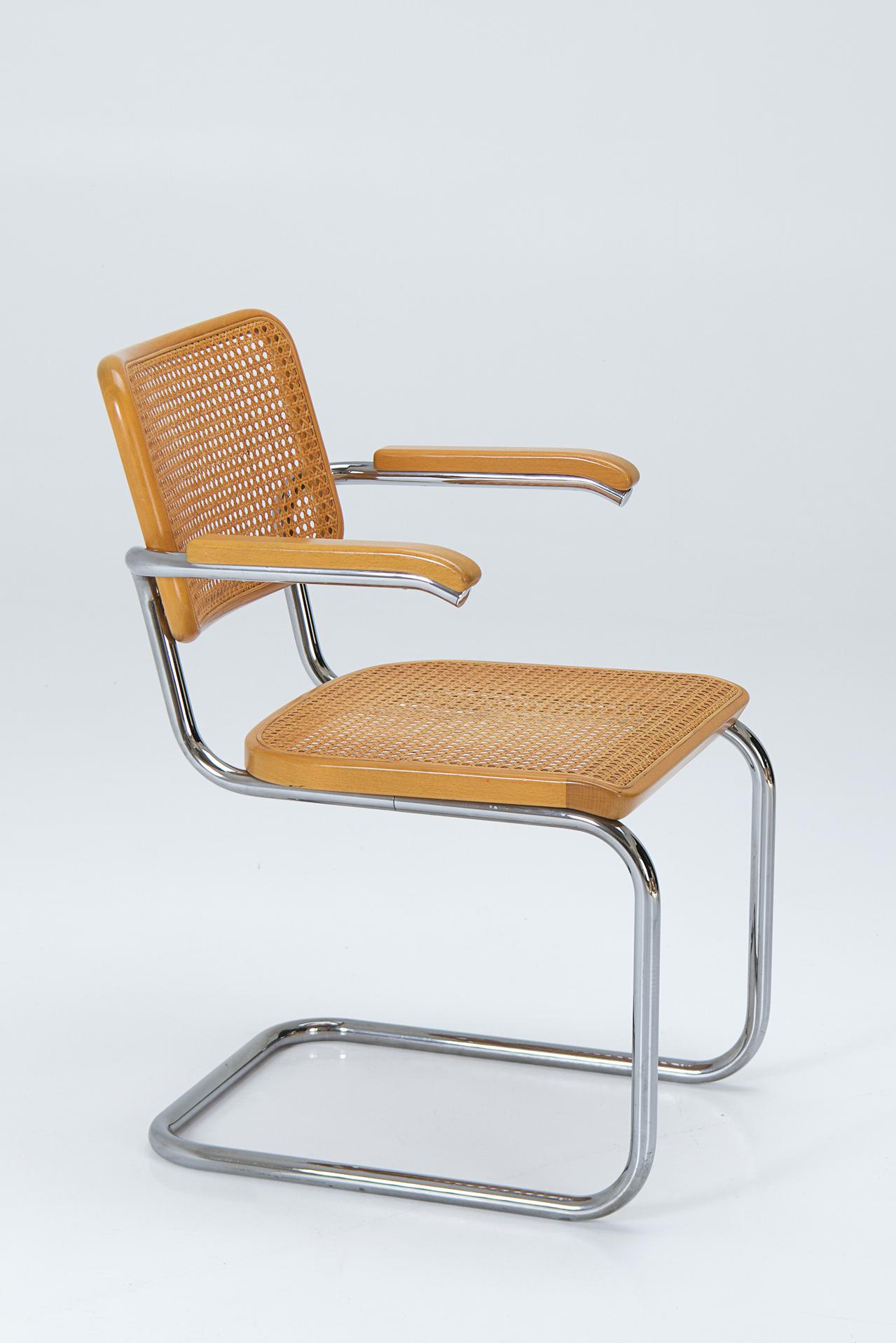 Bauhaus Model S64 Arm Chair - Thonet - Marcel Breuer en vente