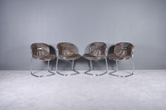 Model Sabrina Chairs by Gastone Rinaldi for Rima, 1970s, Set of Four