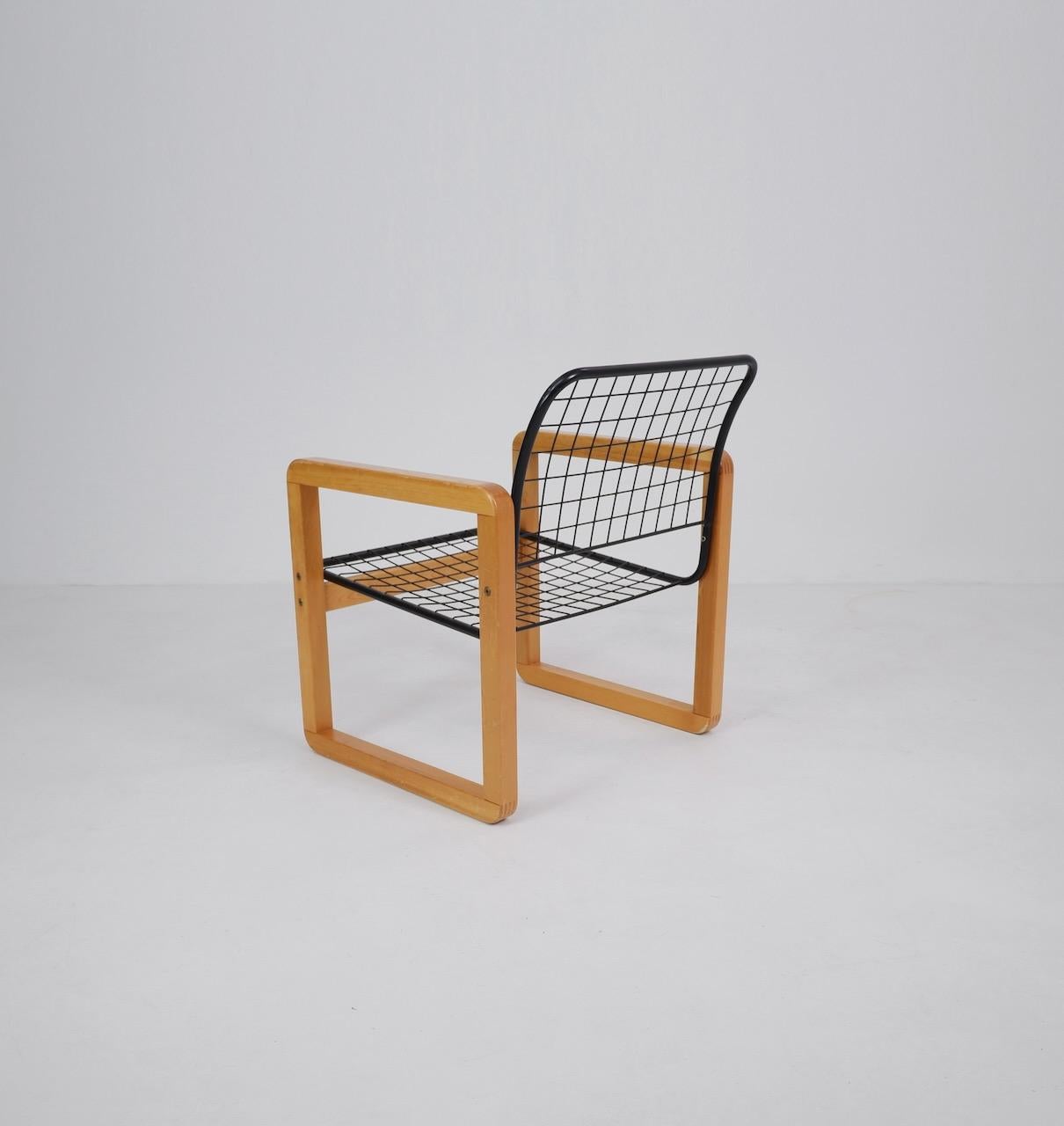 Swedish Model Sälen Side Chair by Knut & Marianne Hagberg, 1982 For Sale