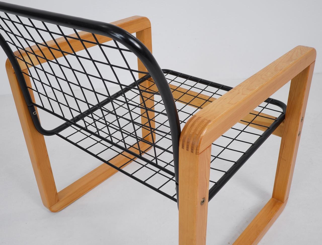 Steel Model Sälen Side Chair by Knut & Marianne Hagberg, 1982 For Sale