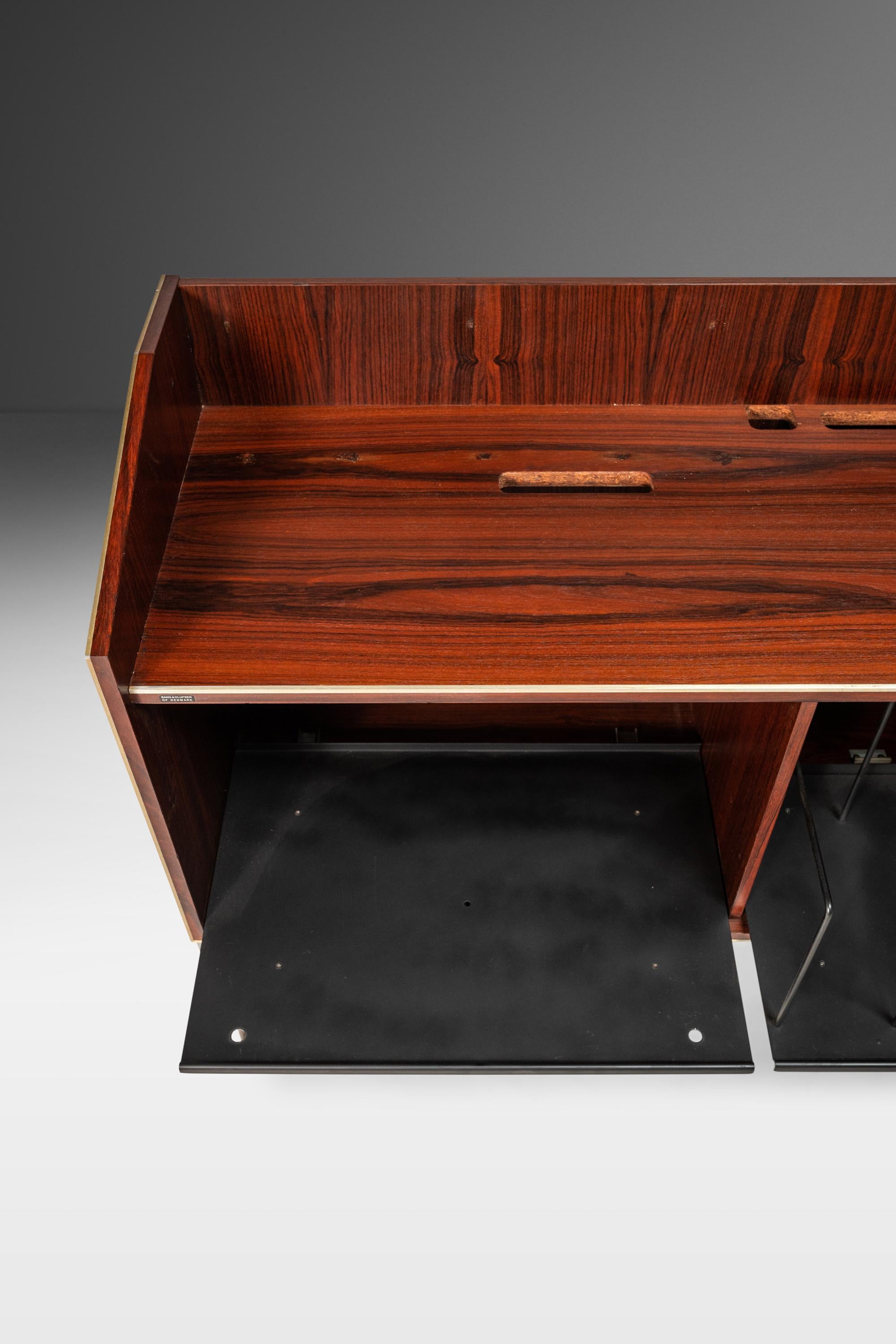 Metal Model SC80 Record Media Console in Rosewood by Jacob Jensen for Bang & Olufsen For Sale