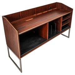 Model SC80 Record Media Console in Rosewood by Jacob Jensen for Bang & Olufsen