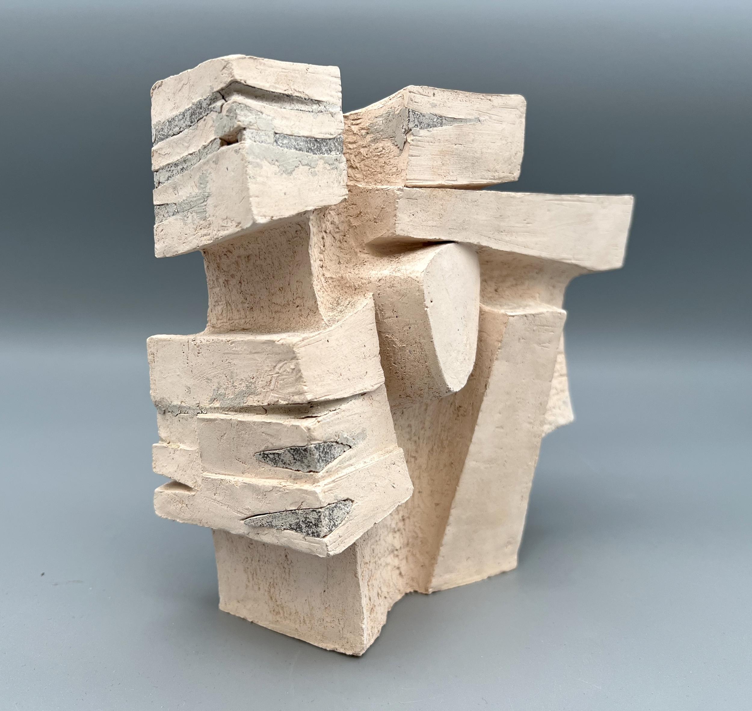 French Model sculpture in clay and cement, by Michel Lucotte, France, circa 1970 For Sale