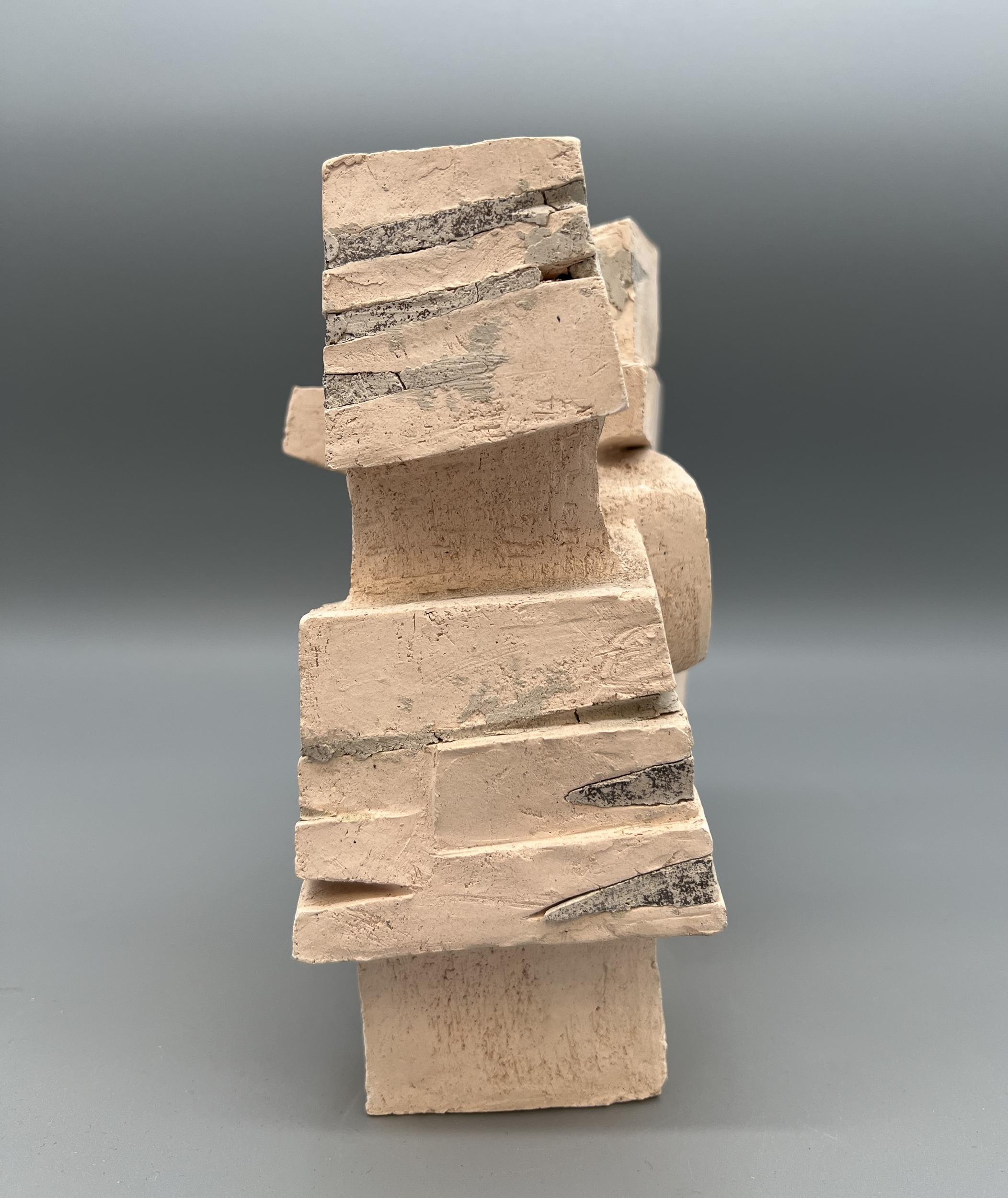 Late 20th Century Model sculpture in clay and cement, by Michel Lucotte, France, circa 1970 For Sale