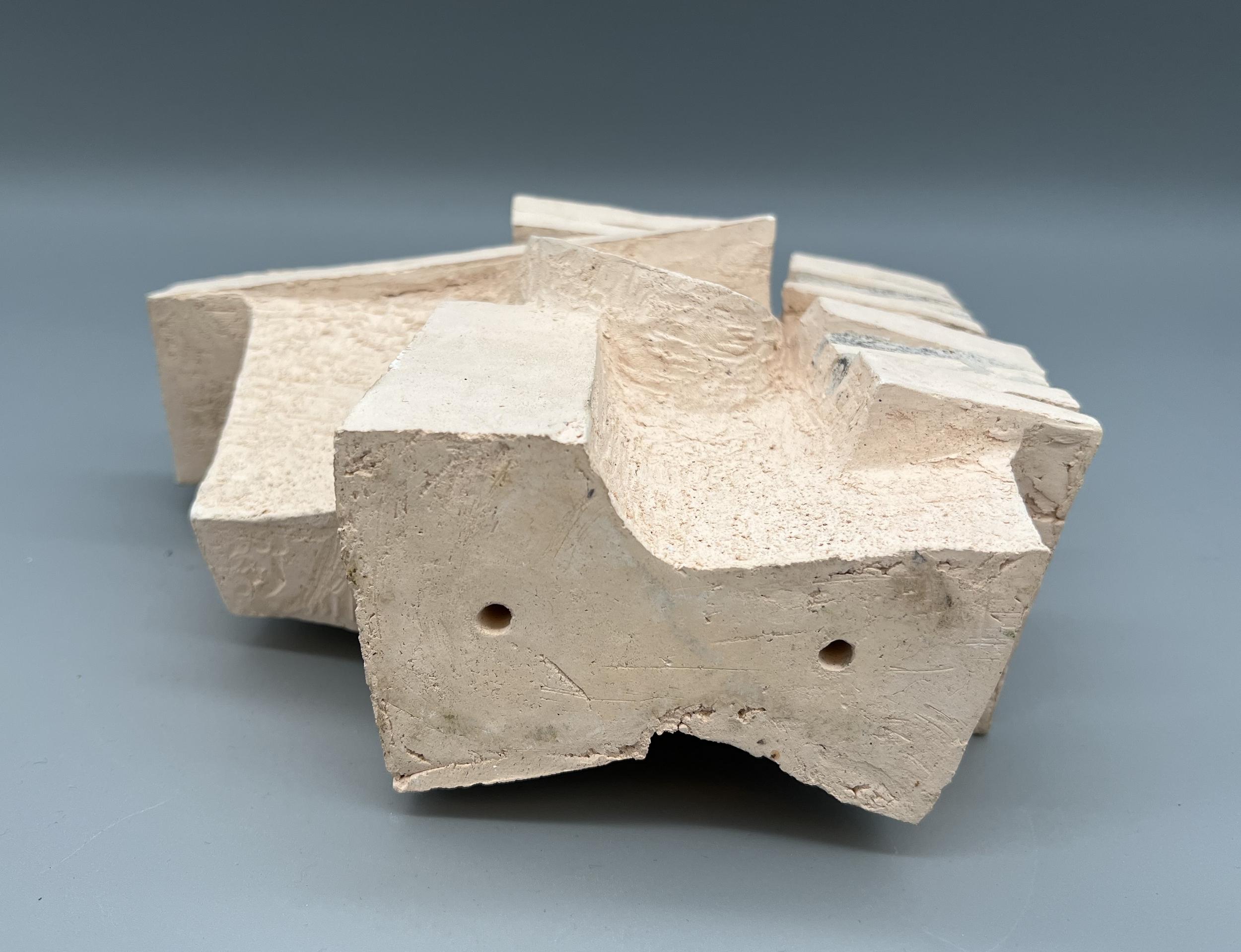 Model sculpture in clay and cement, by Michel Lucotte, France, circa 1970 For Sale 1