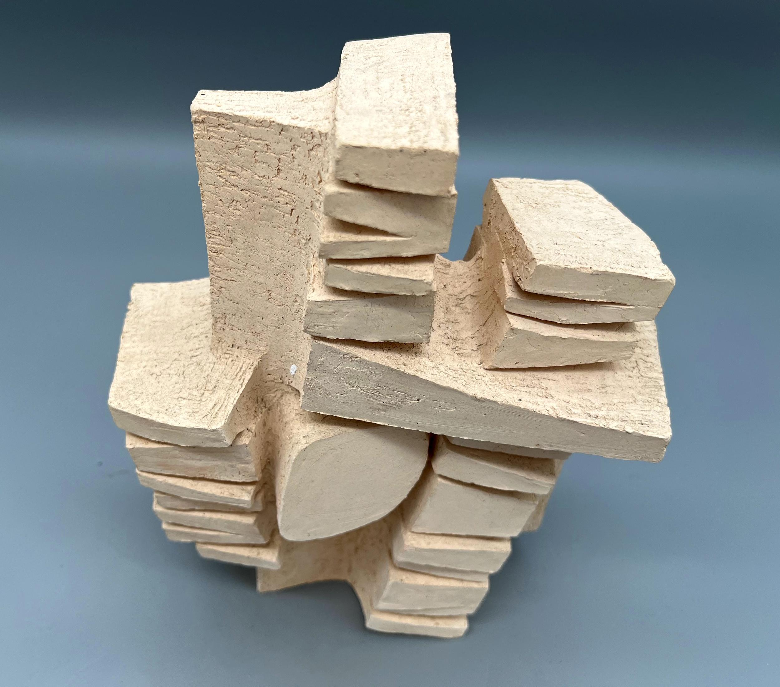 Mid-20th Century Model sculpture in clay, by Michel Lucotte, France, circa 1965 For Sale