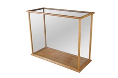 Model Ship Cherry Glass Display Case Art Gallery Shop Showcase Vitrine Cabinet