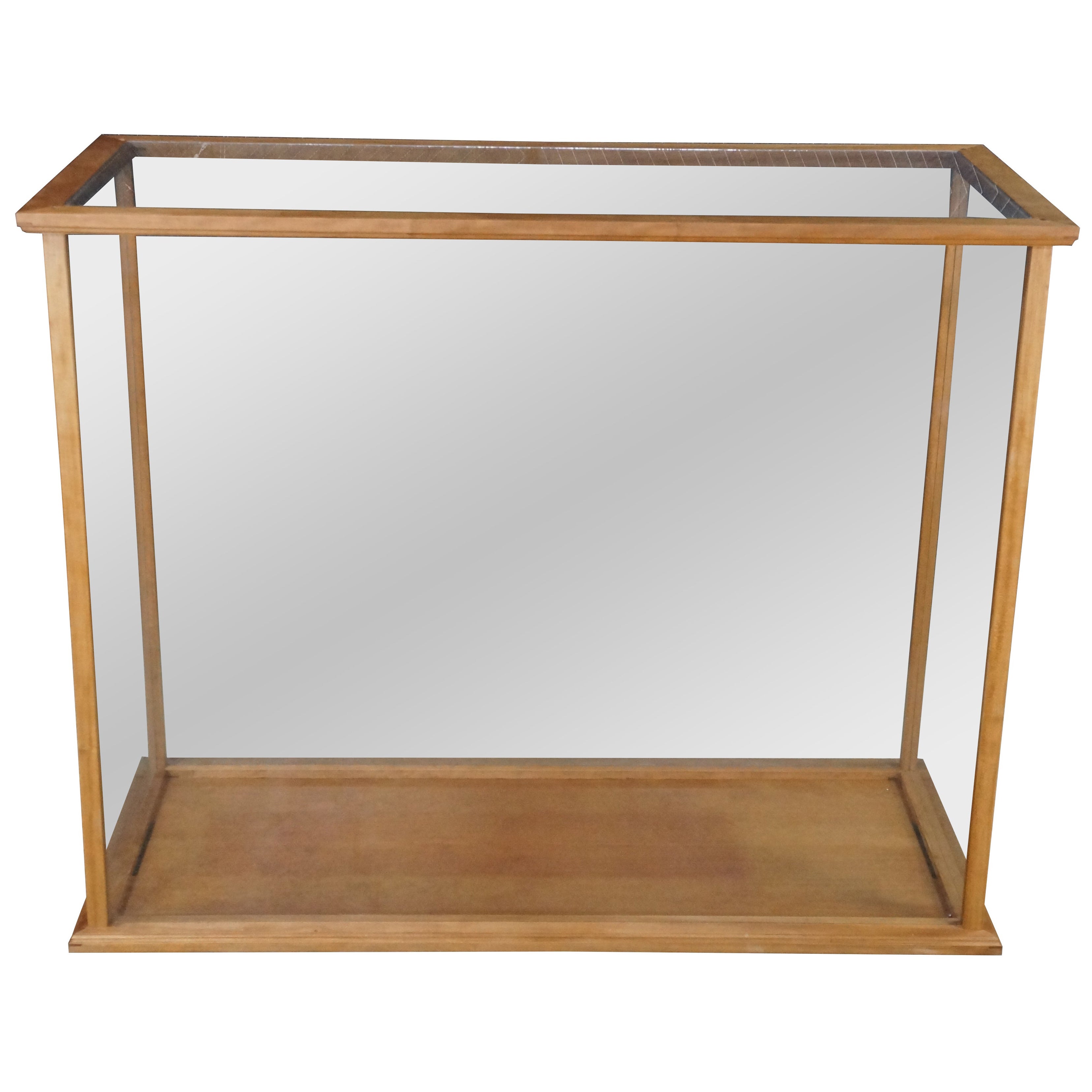 Vitrine en verre cerise pour maquettes de bateaux – Gallery Art – Boutique – Vitrine d'exposition – Meuble de présentation en vente