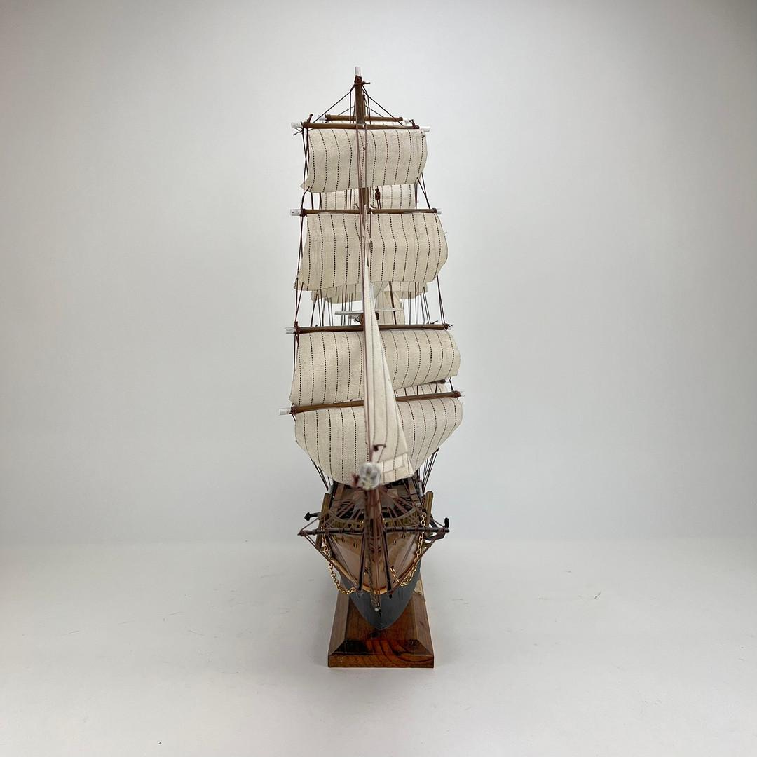 Brossé MODEL SHIP, Fragata Siglo XVIII, grand navire décoratif anglais ancien fait à la main en vente