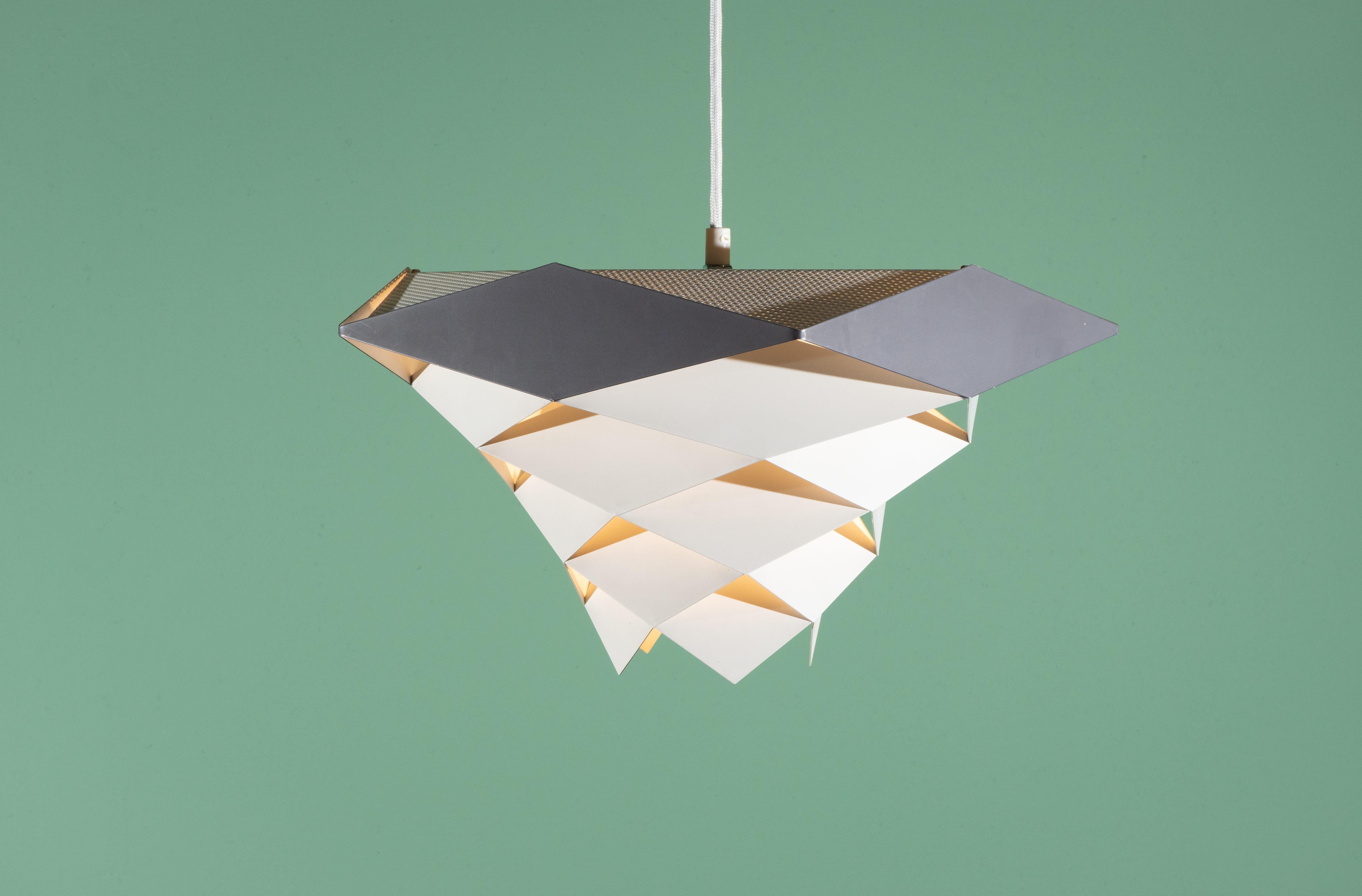 Danish Model Symfoni Pendant Lamp by Preben Dal for H Følsgaard Elektro, Denmark 1960s