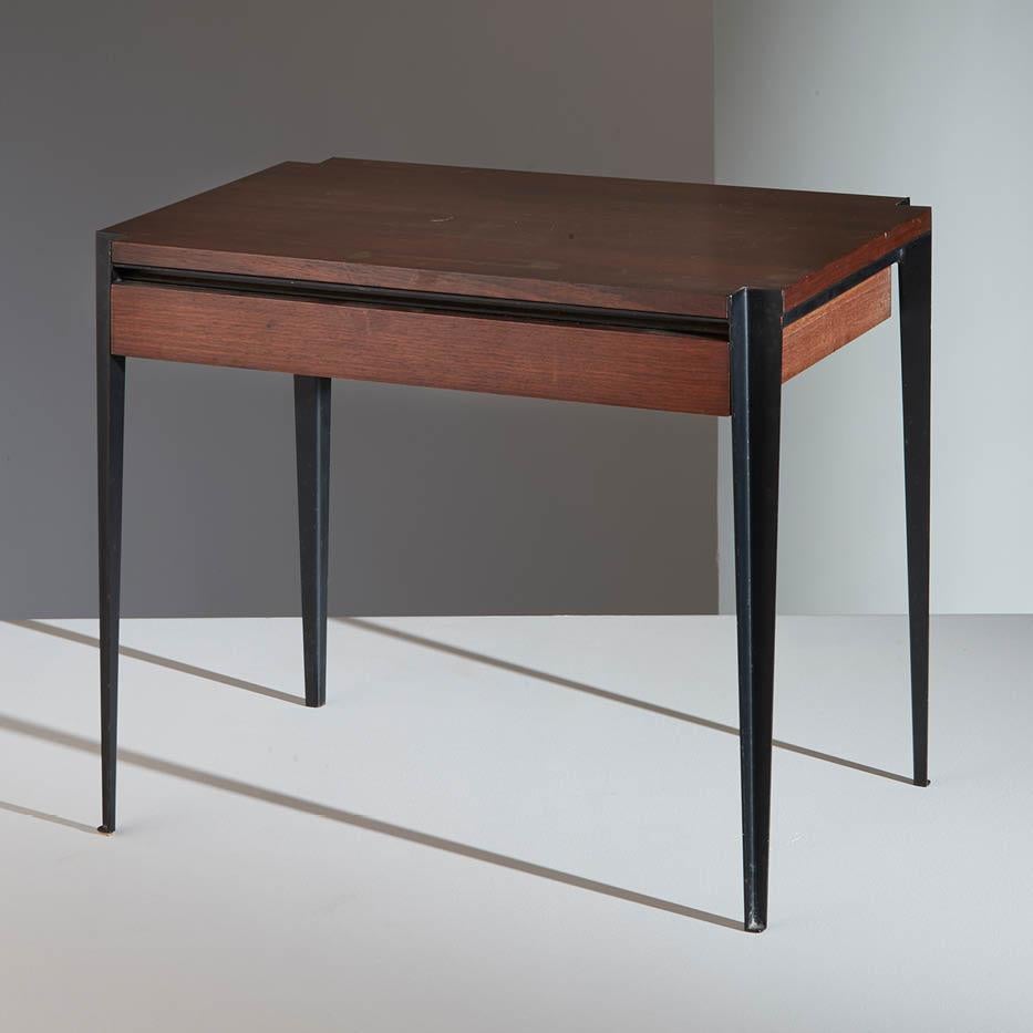 Steel Model T61 Table by Osvaldo Borsani for Tecno, 1960s For Sale