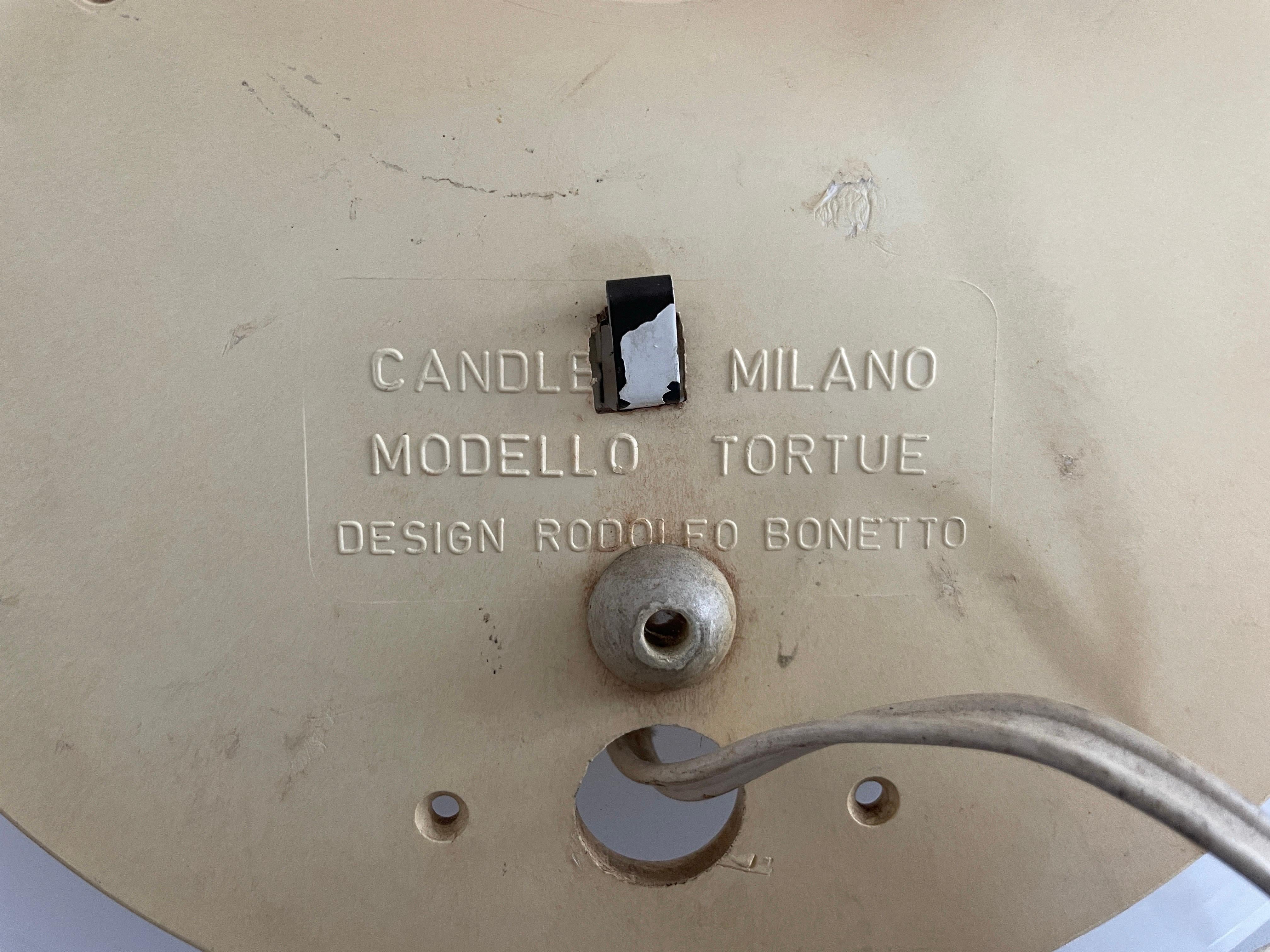 Modell Tortue' Paar Wandleuchter von Rodolfo Bonetto für Candle Milano, 1960er Jahre, Italien im Angebot 9