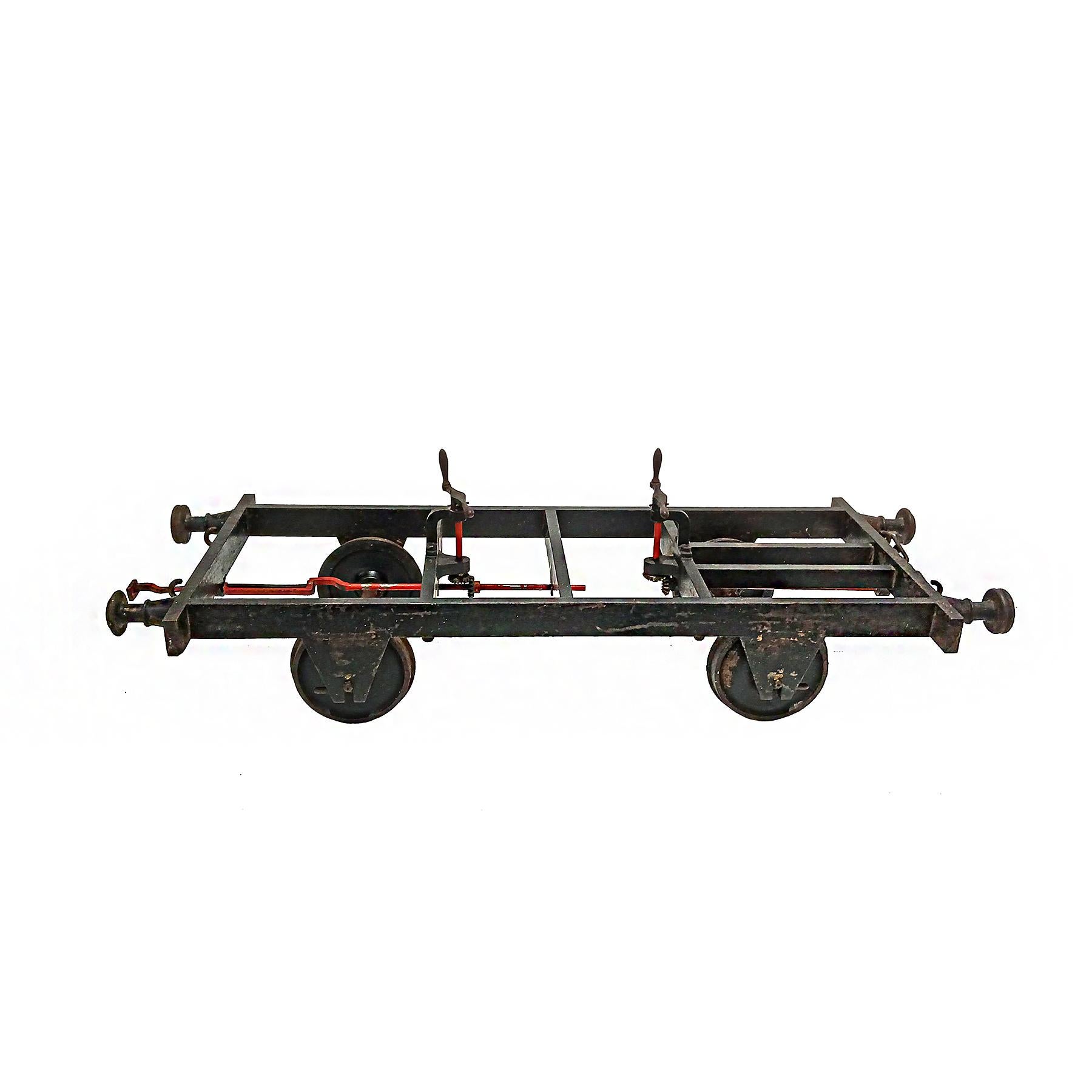 Pequeño chasis de maqueta de tren de principios del siglo XX Industrial en venta