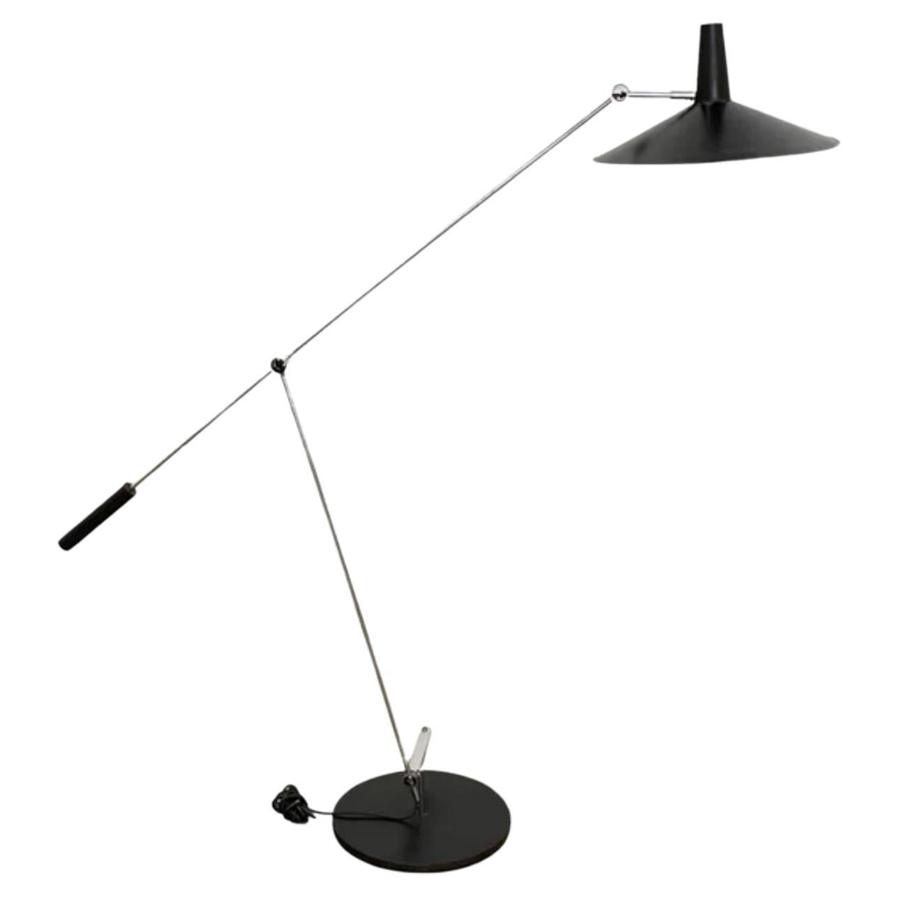 Model "Type 600" Adjustable floor Lamp by Rico & Rosmarie Baltensweiler, 1960s For Sale