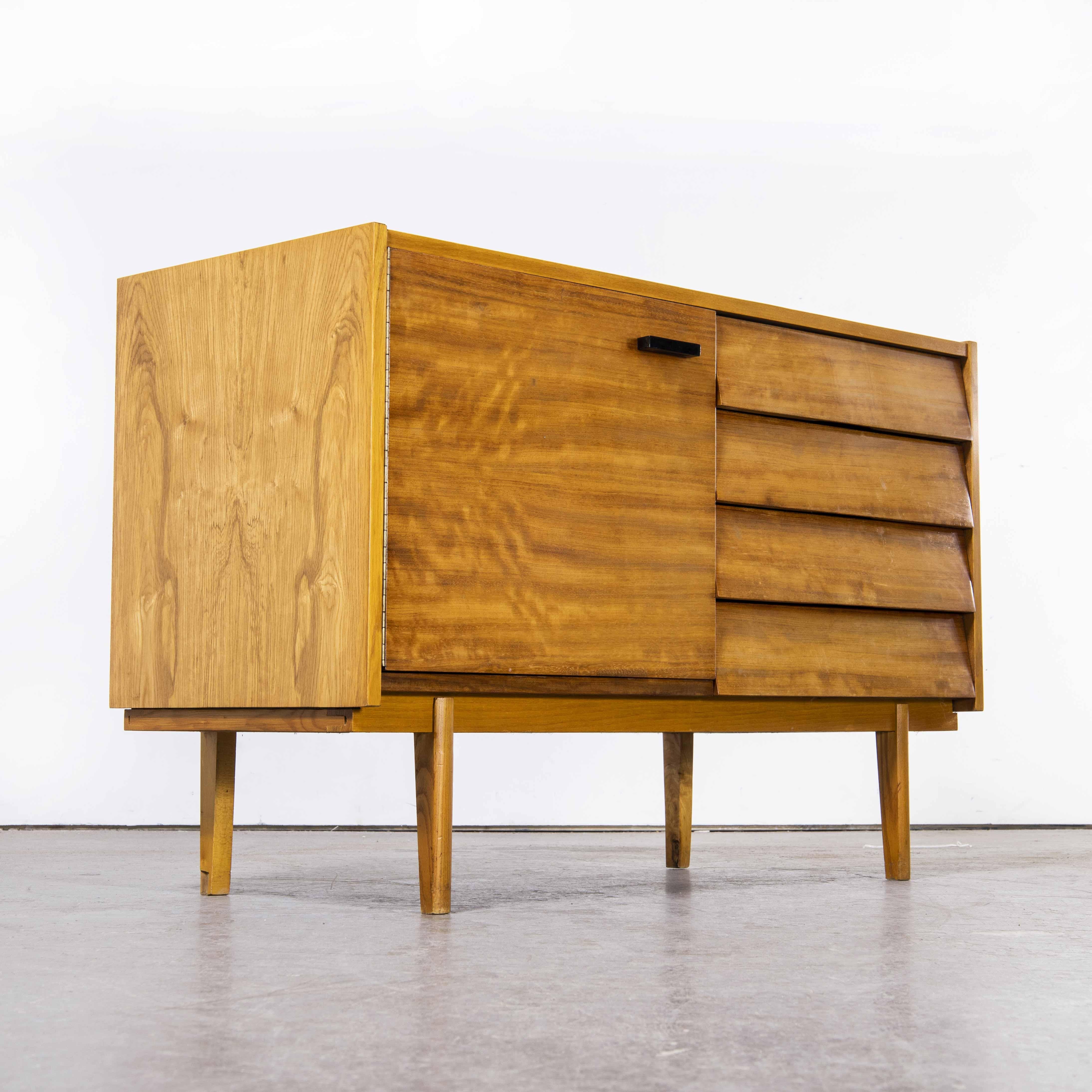 Model U-458, 1950’s four drawer oak cabinet by Jiri Jiroutek For Interieur Praha
Model U-458, 1950’s four drawer oak cabinet by Jiri Jiroutek For Interieur Praha. These chest of drawers/cabinets by Praha are increasingly popular due to their