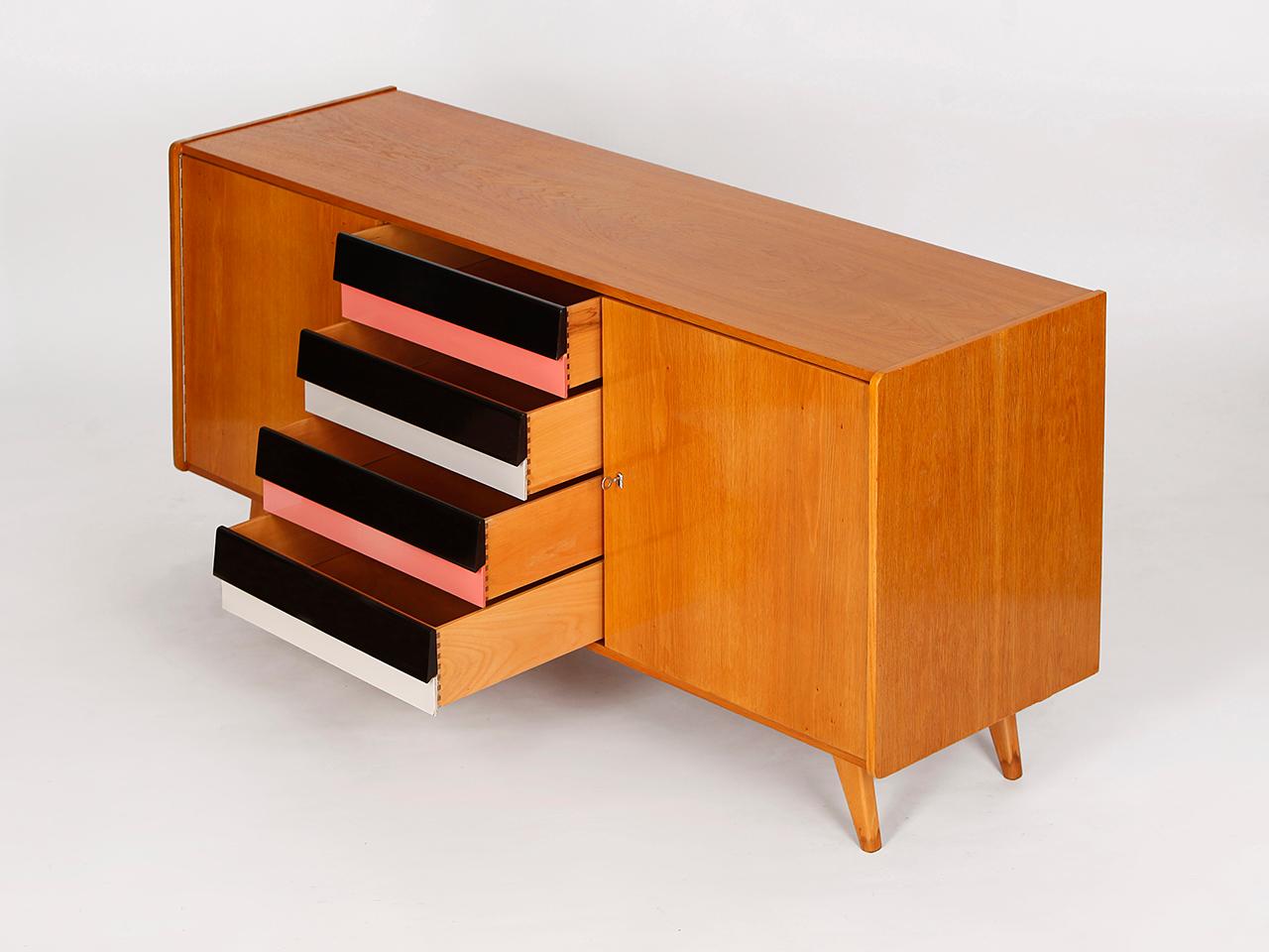 Czech Model U-460 Sideboard by Jiri Jiroutek for Interier Praha, 1960s For Sale