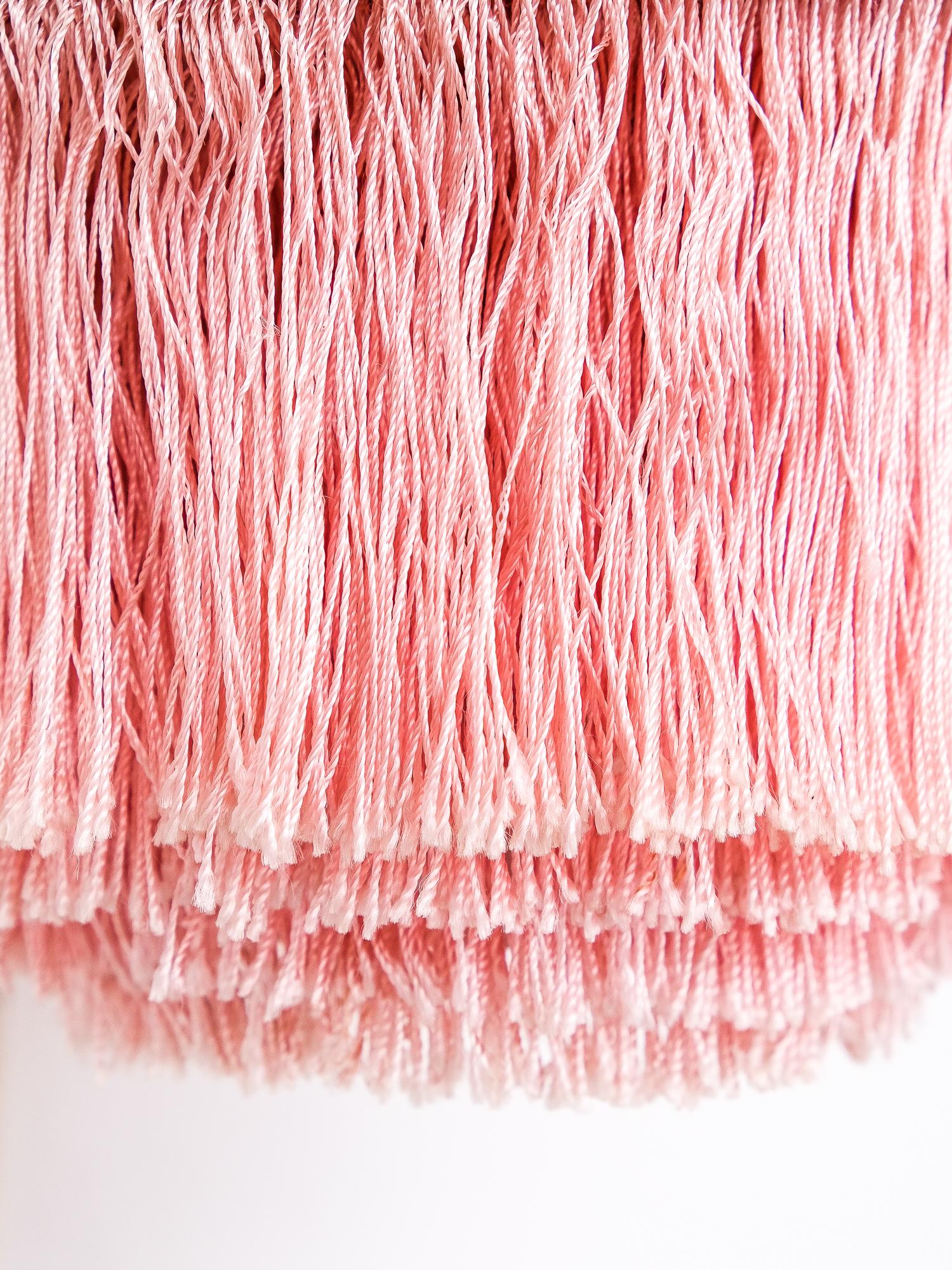 Swedish Model V271 Pink Fringe Wall Light by Hans-Agne Jakobsson, 1960s