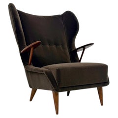 Poltrona modello VP 37 in rovere e teak di Georg Thams, Danimarca, anni '50