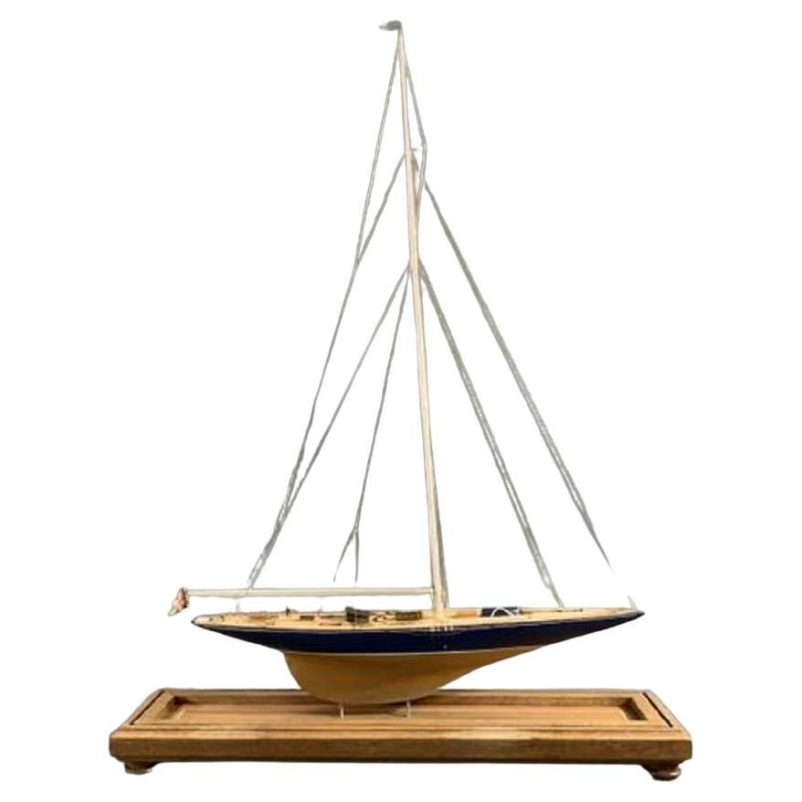 Model Yacht "Endeavour" by William Hitchcock For Sale