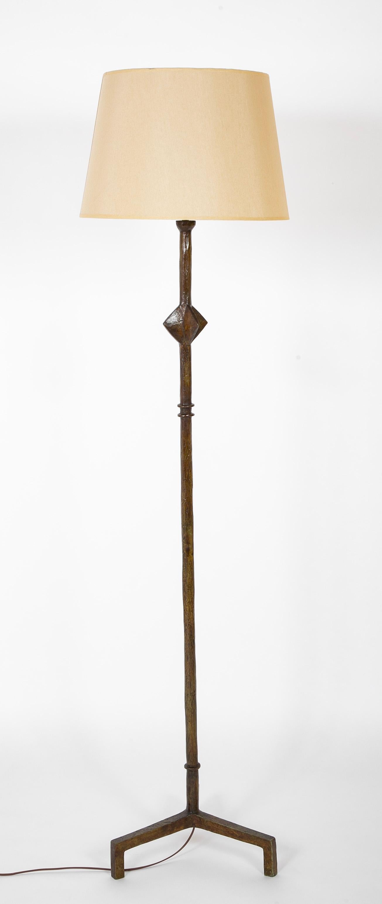 French Modèle Etoile Bronze Floor Lamp After Giacometti