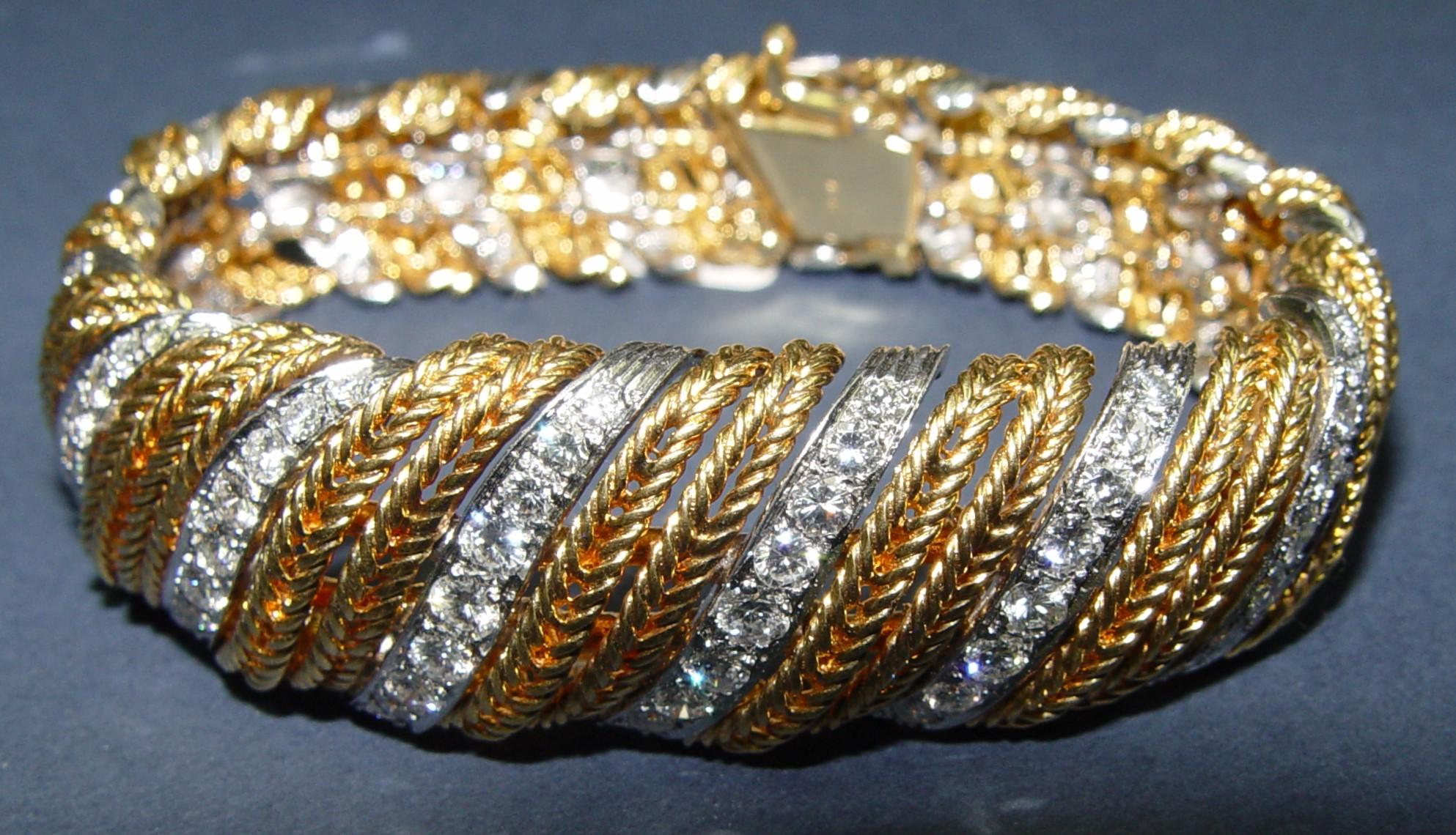 MODELE STERLE Paris Bracelet en or 18K et diamant 7.25