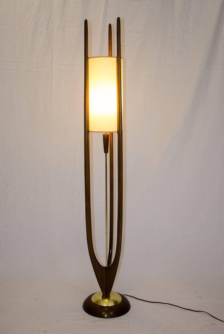 Modeline Danish Style Walnut Floor Lamp at 1stDibs | modeline floor