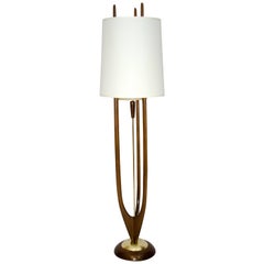 Modeline Lampadaire de style danois en noyer