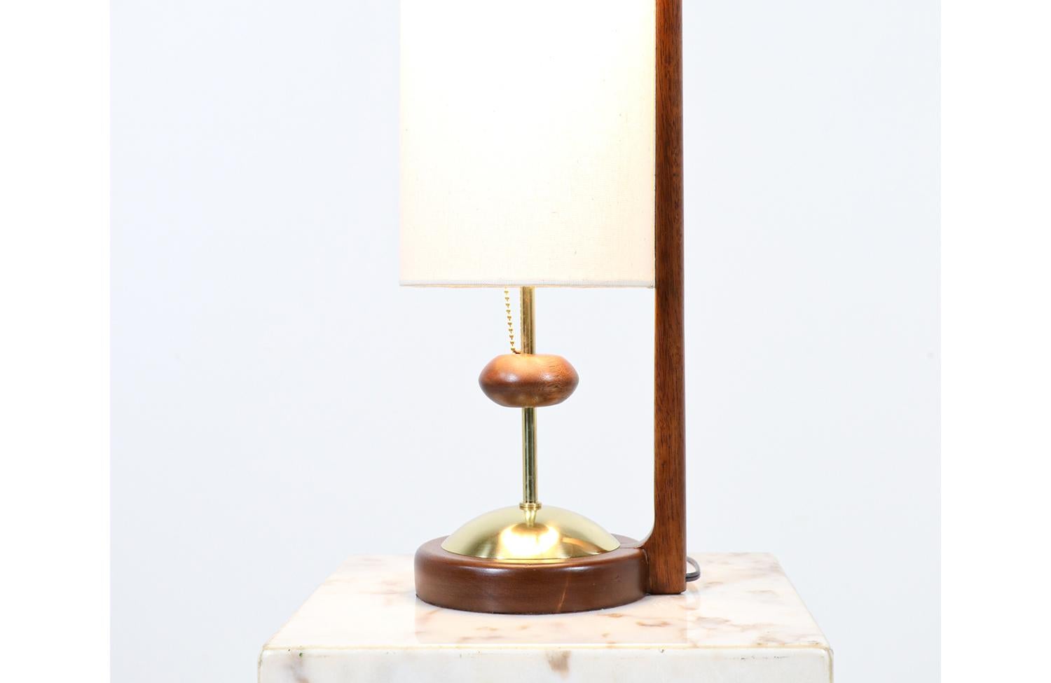 Modeline of California Modern Sculpted Walnut Table Lamp 2