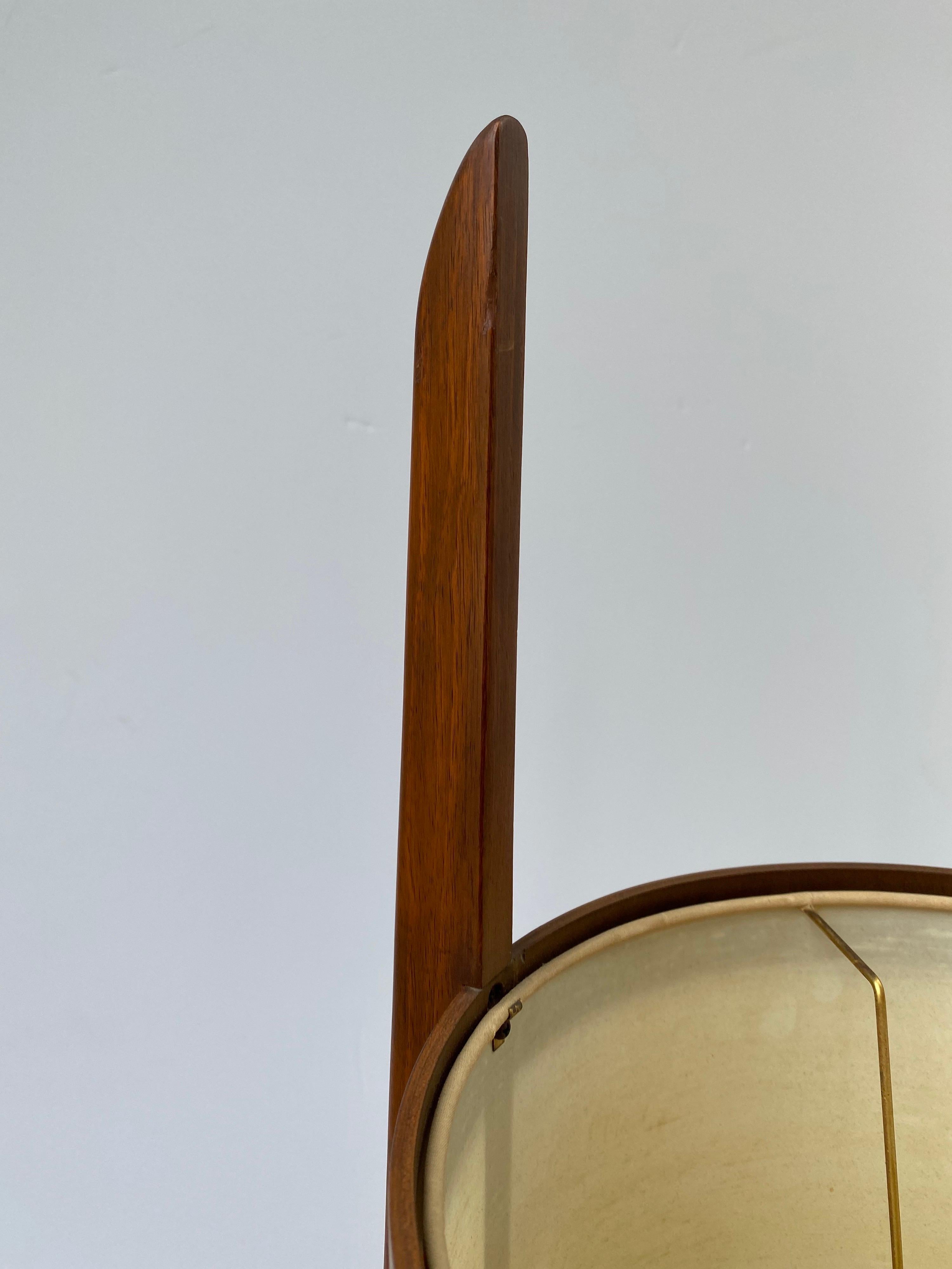 Mid-Century Modern ModeLine Walnut Floor Lamp