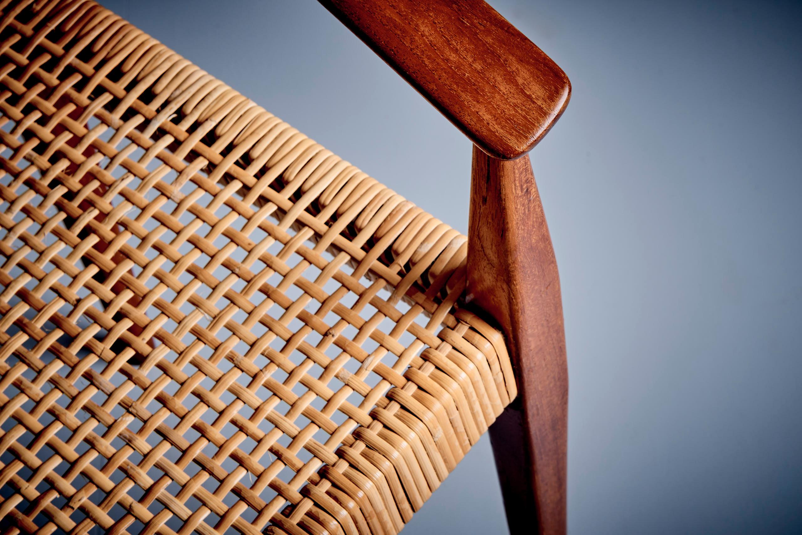 20ième siècle Model No 113 Chaise en teck par Nana Ditzel pour Povl Kolds Savvaerk en vente
