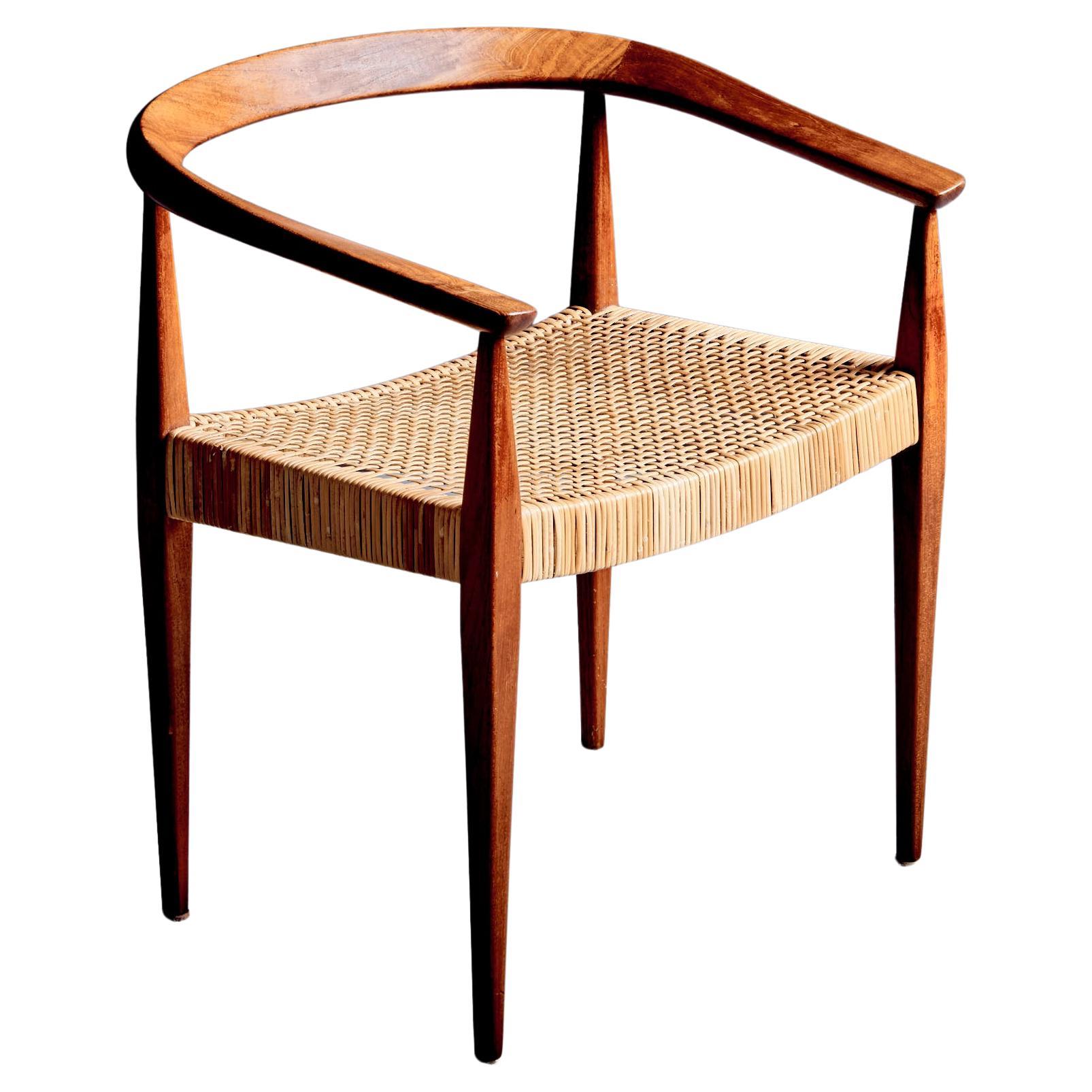 Model No 113 Chaise en teck par Nana Ditzel pour Povl Kolds Savvaerk en vente