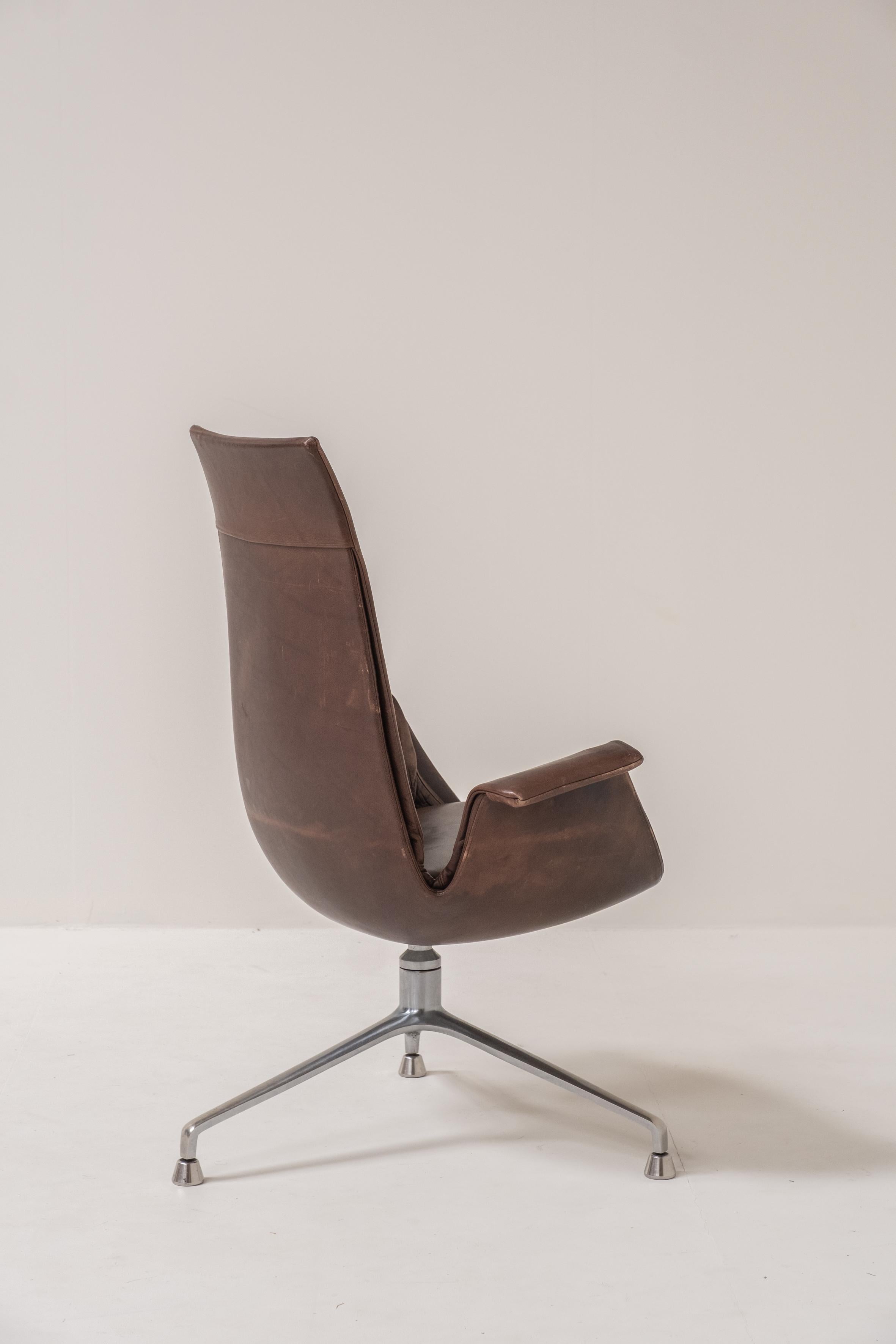 Tedesco Sedia a tulipano Modell 6726 di Preben Fabricius & Jorgen Kastholm per Walter Knoll 1 in vendita