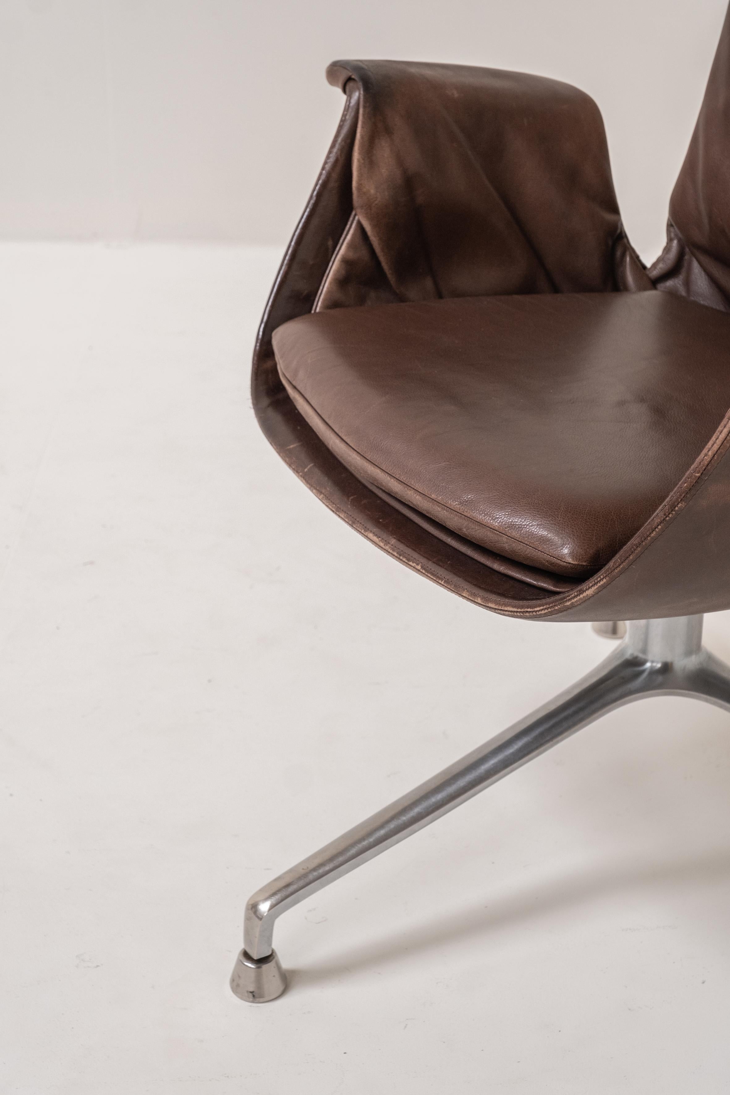 Sedia a tulipano Modell 6726 di Preben Fabricius & Jorgen Kastholm per Walter Knoll 1 In condizioni buone in vendita a Boom, Vlaams Gewest