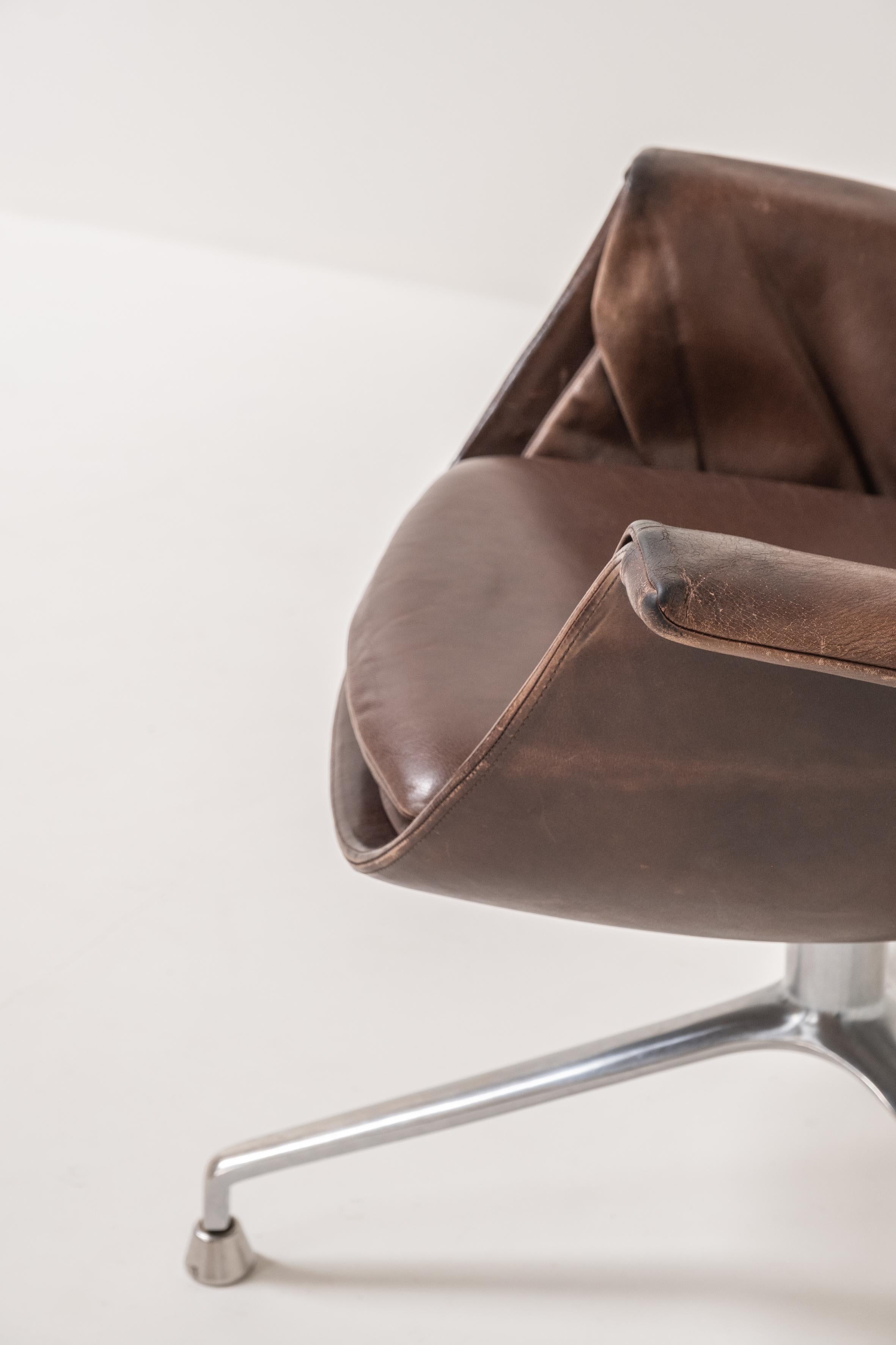 Sedia a tulipano Modell 6726 di Preben Fabricius & Jorgen Kastholm per Walter Knoll 1 in vendita 2