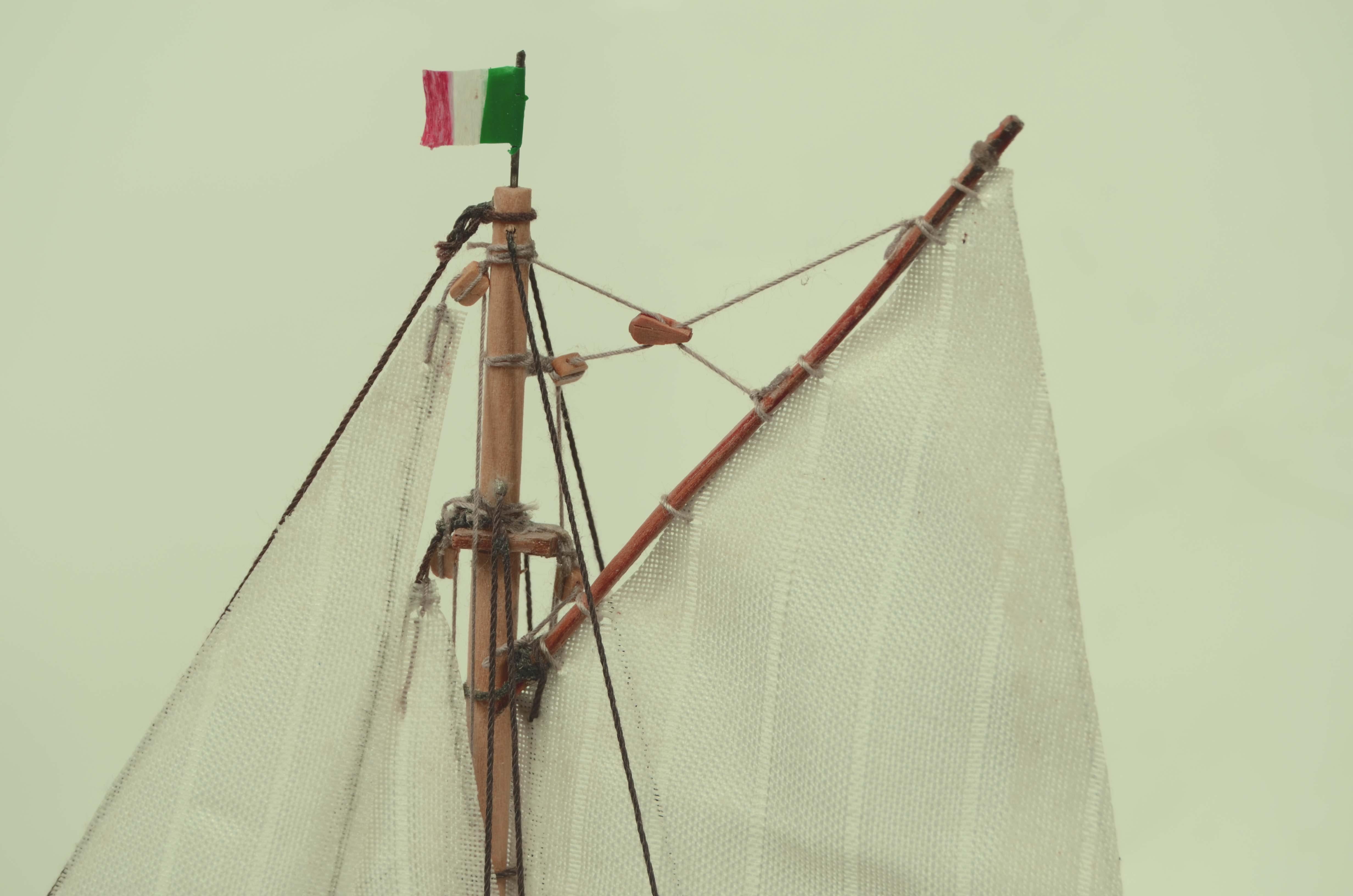 Modellino del Cutter Aurico Sorella del 1858 restaurato nel 1990 da Sciarelli For Sale 2
